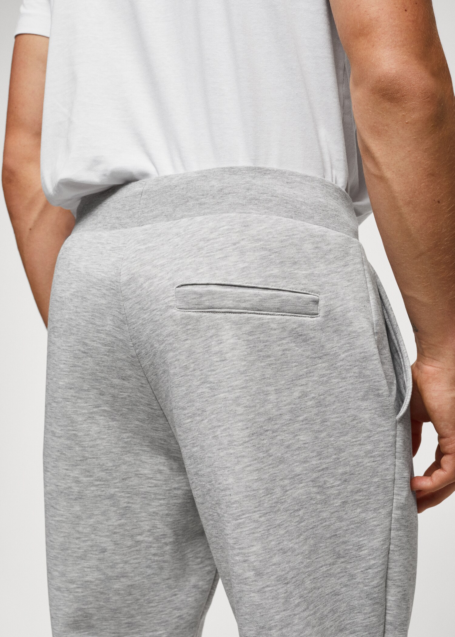 Cotton jogger-style trousers - Details of the article 2