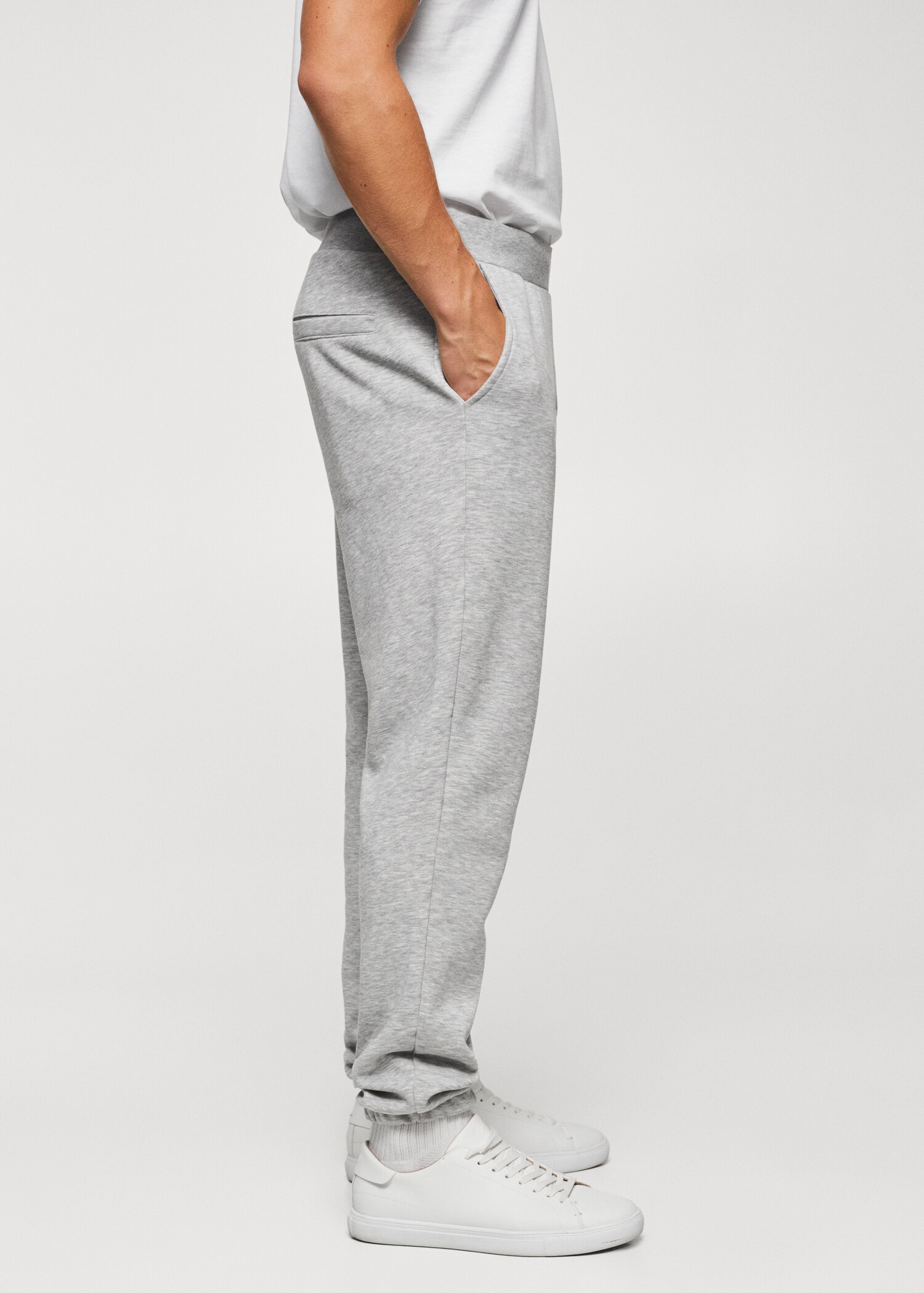 Cotton jogger-style trousers - Details of the article 4