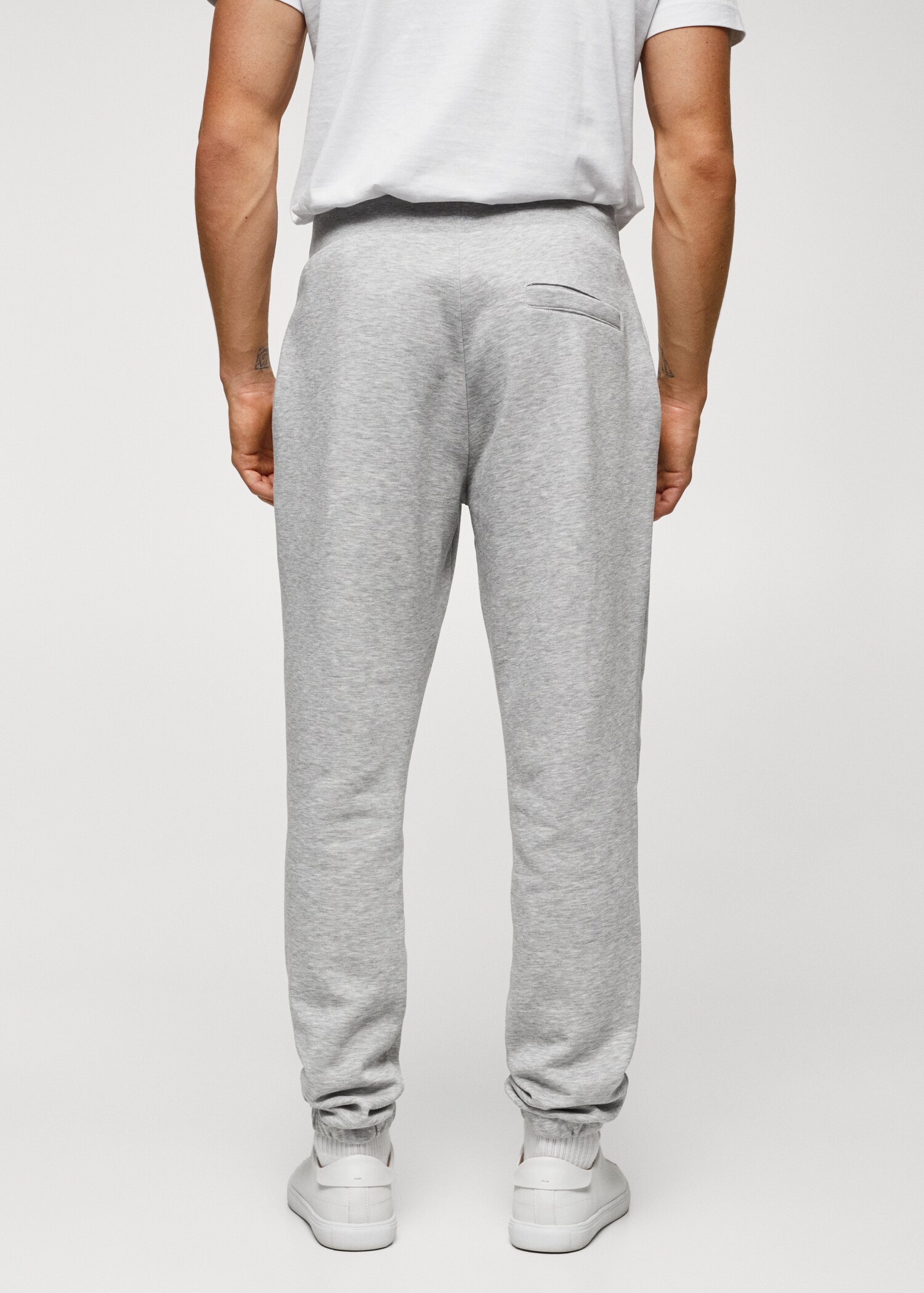 Cotton jogger-style trousers - Reverse of the article