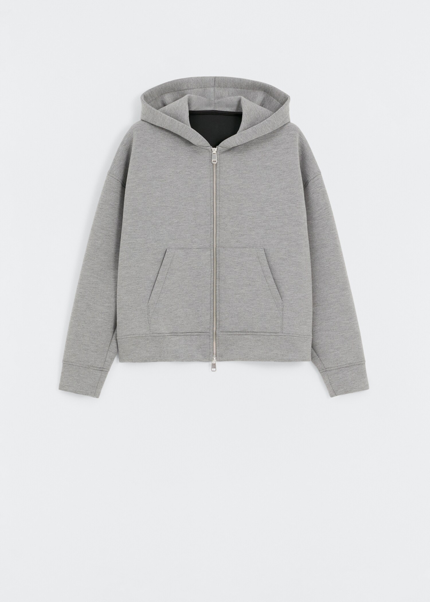 Hoodie with dropped shoulders  - Article without model