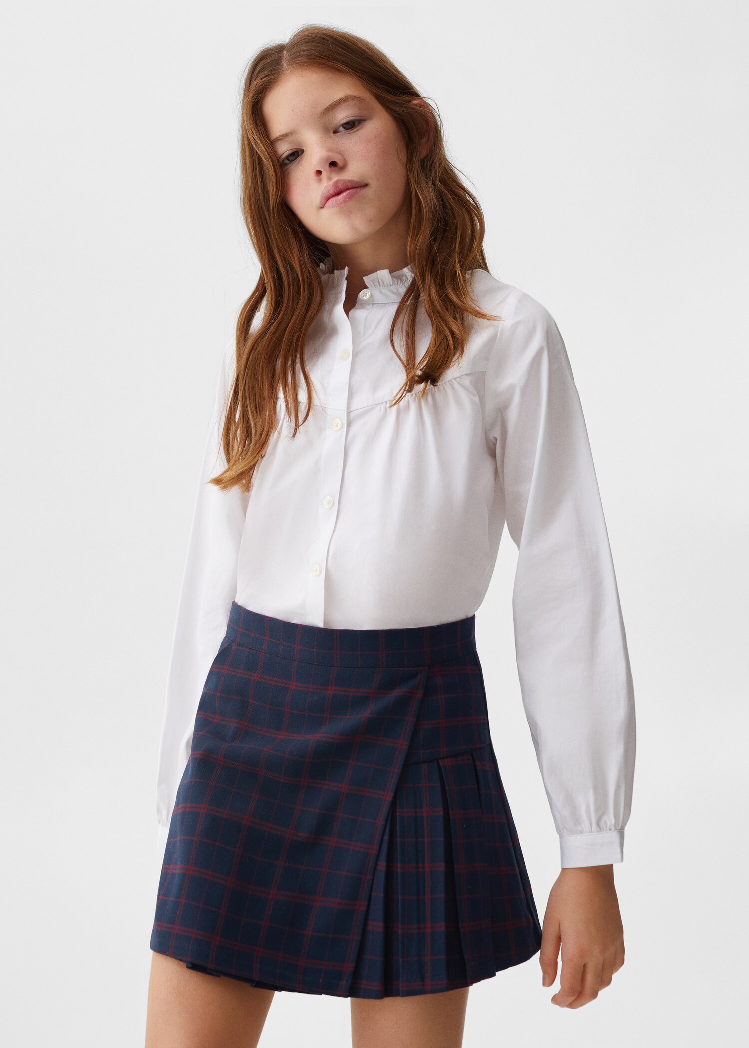 Falda tablas cuadros - Plano medio
