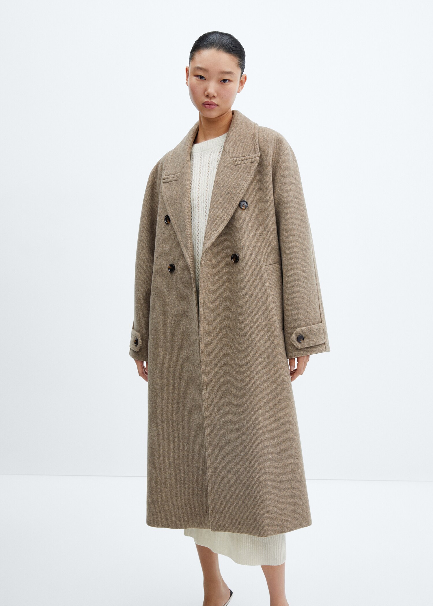 Oversize wool coat - Medium plane