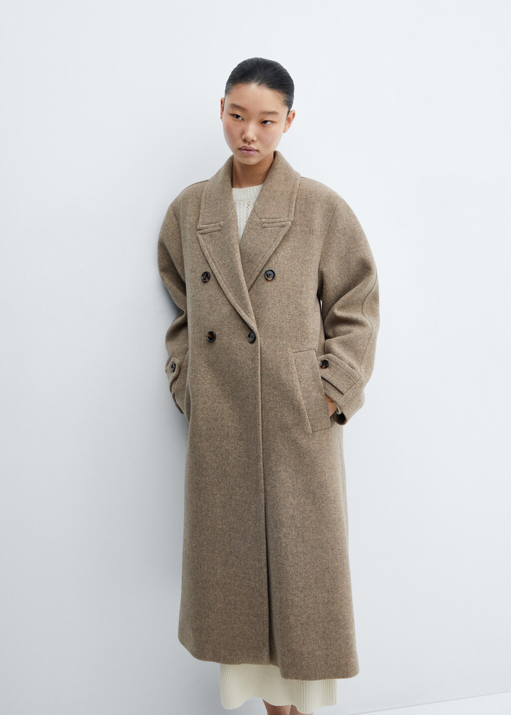 Oversize wool coat - Women | MANGO China Oversize wool coat - Women | MANGO China