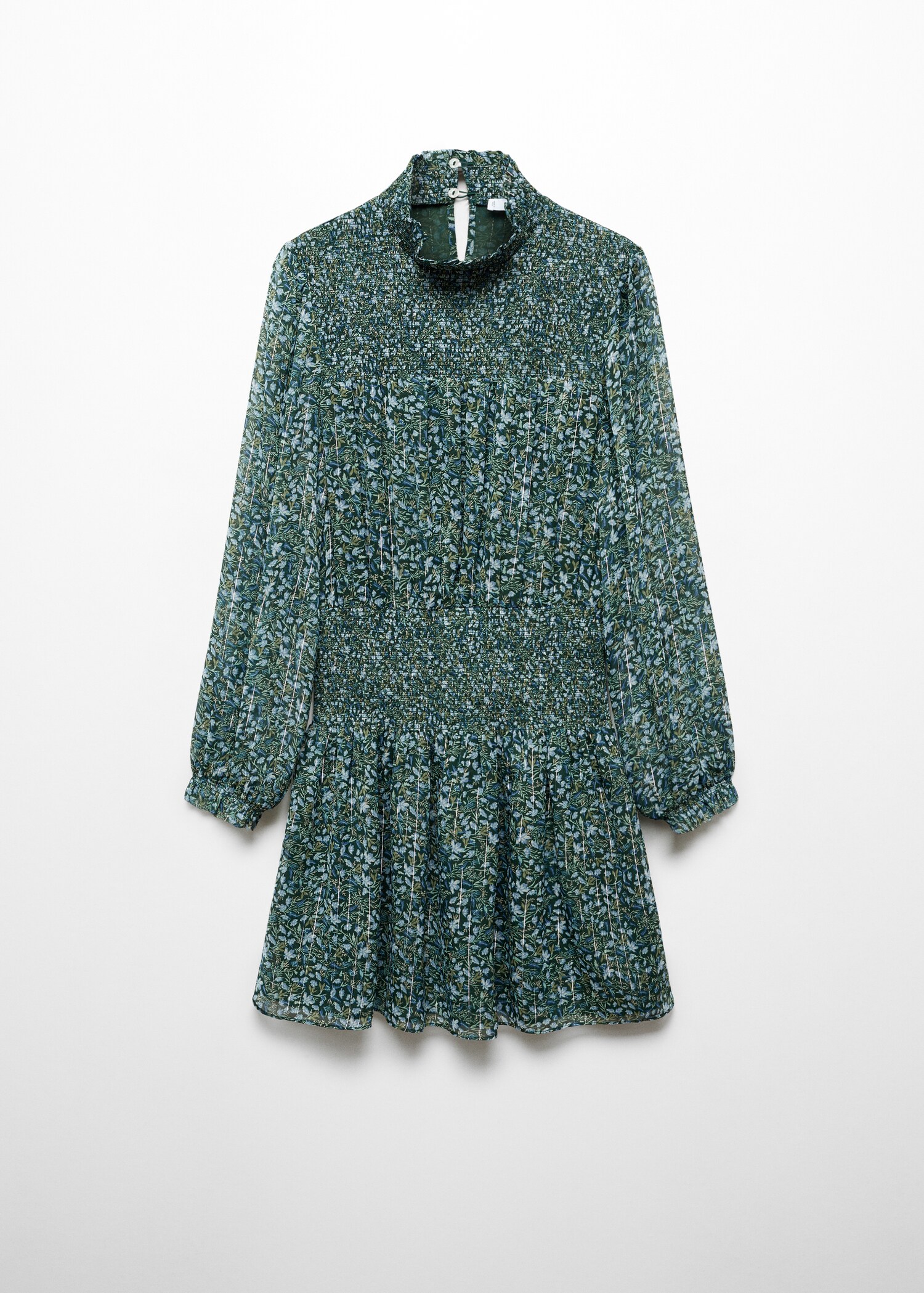Vestido fruncido estampado - Artículo sin modelo
