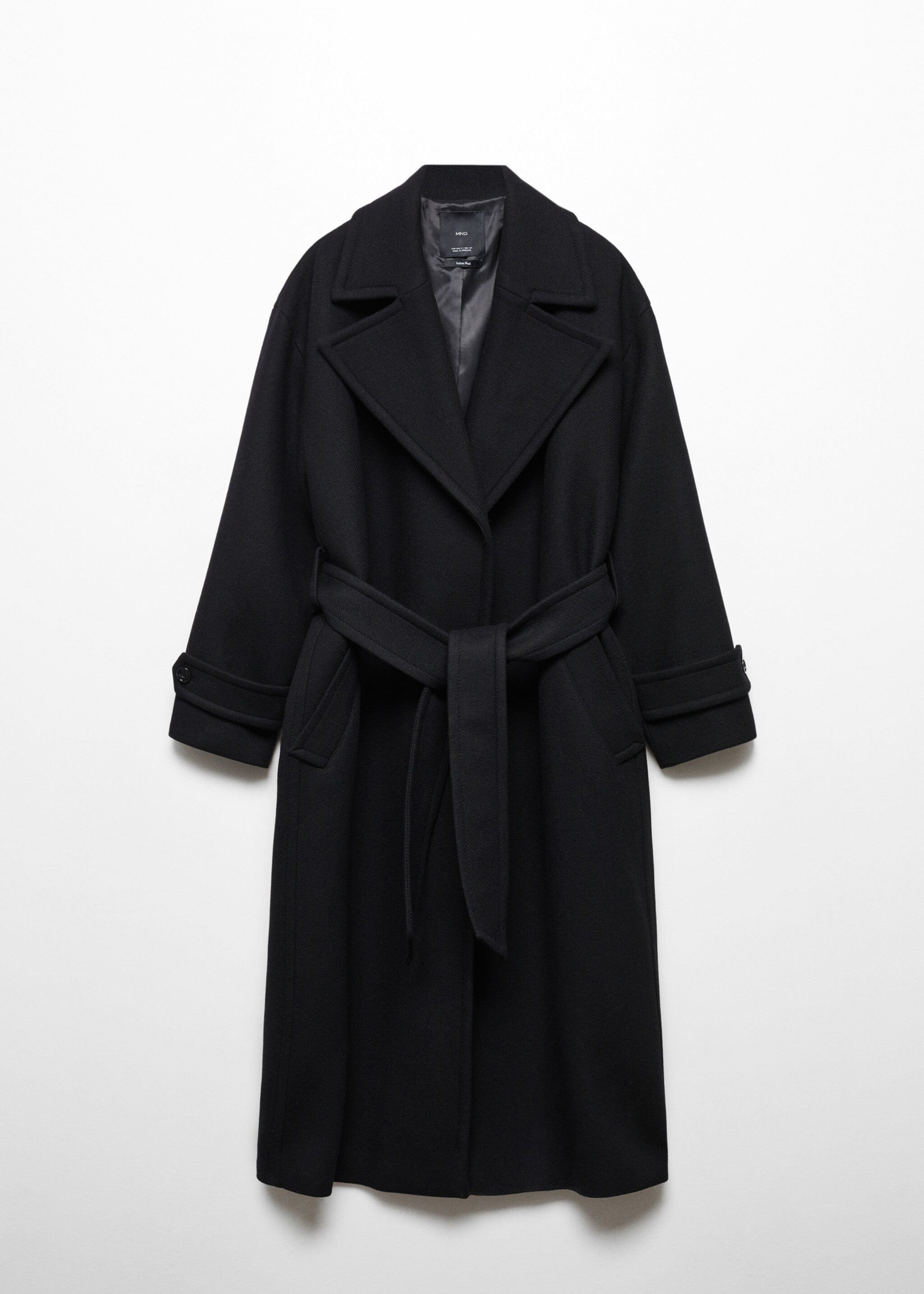 Maxi lapel Manteco wool coat - Article without model