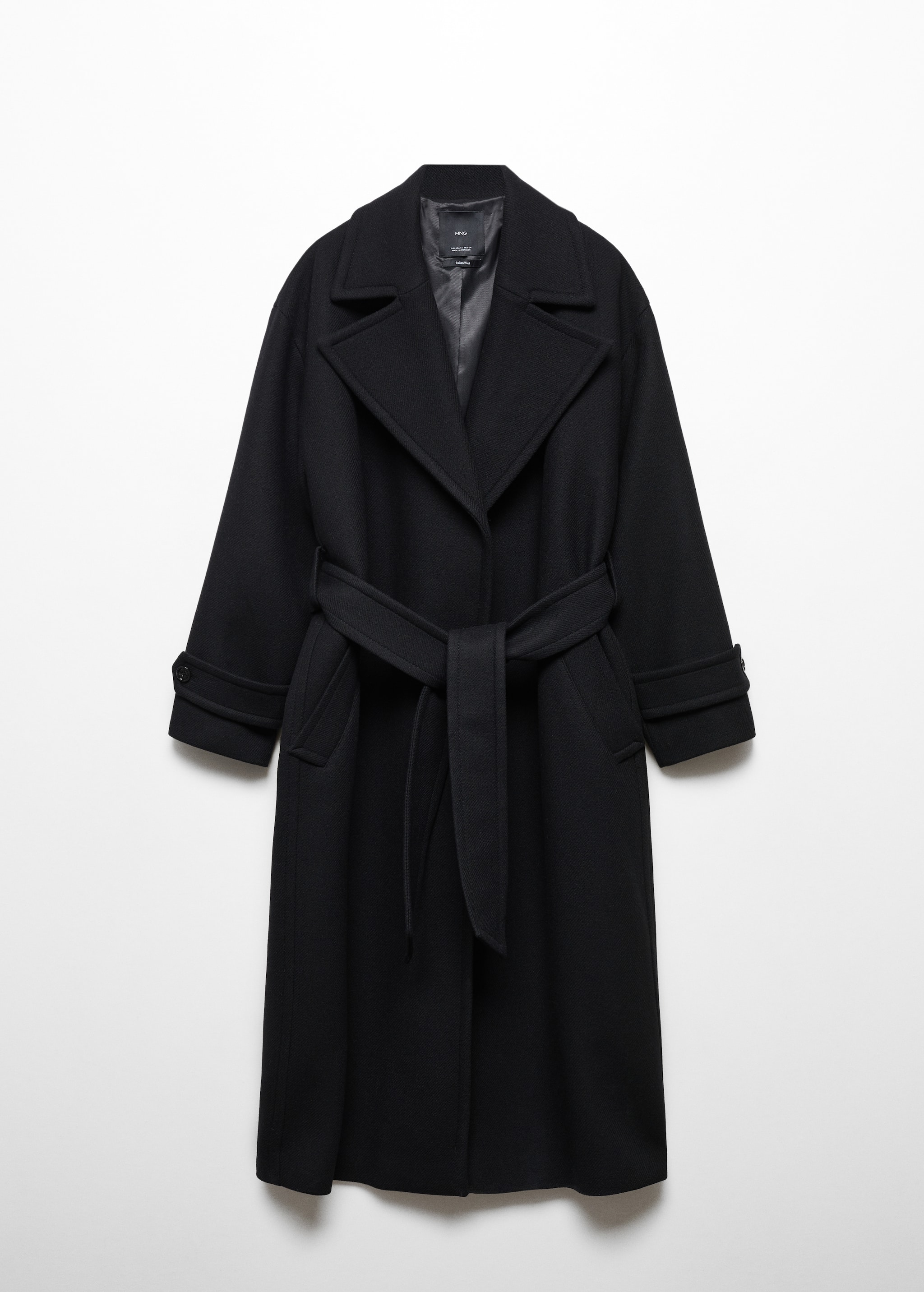 Maxi lapel Manteco wool coat - Article without model