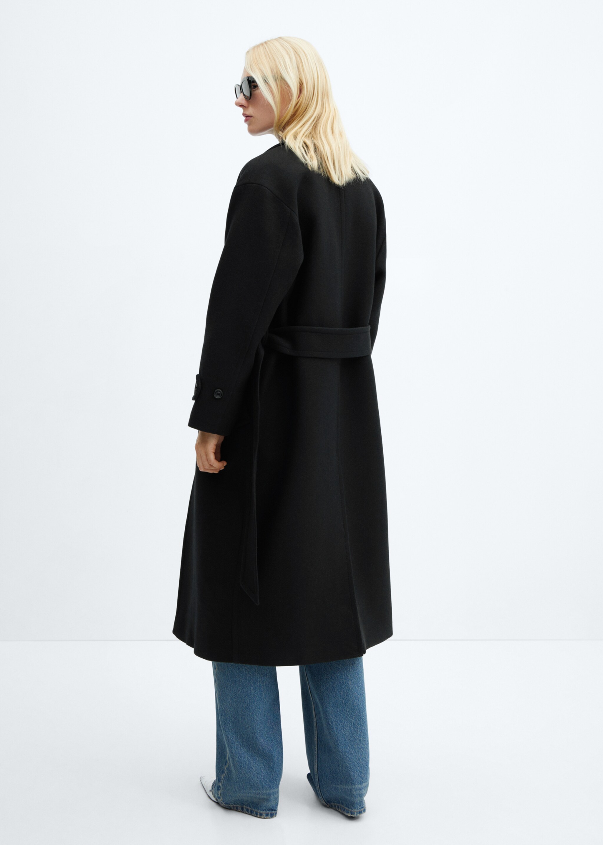 Maxi lapel Manteco wool coat - Reverse of the article
