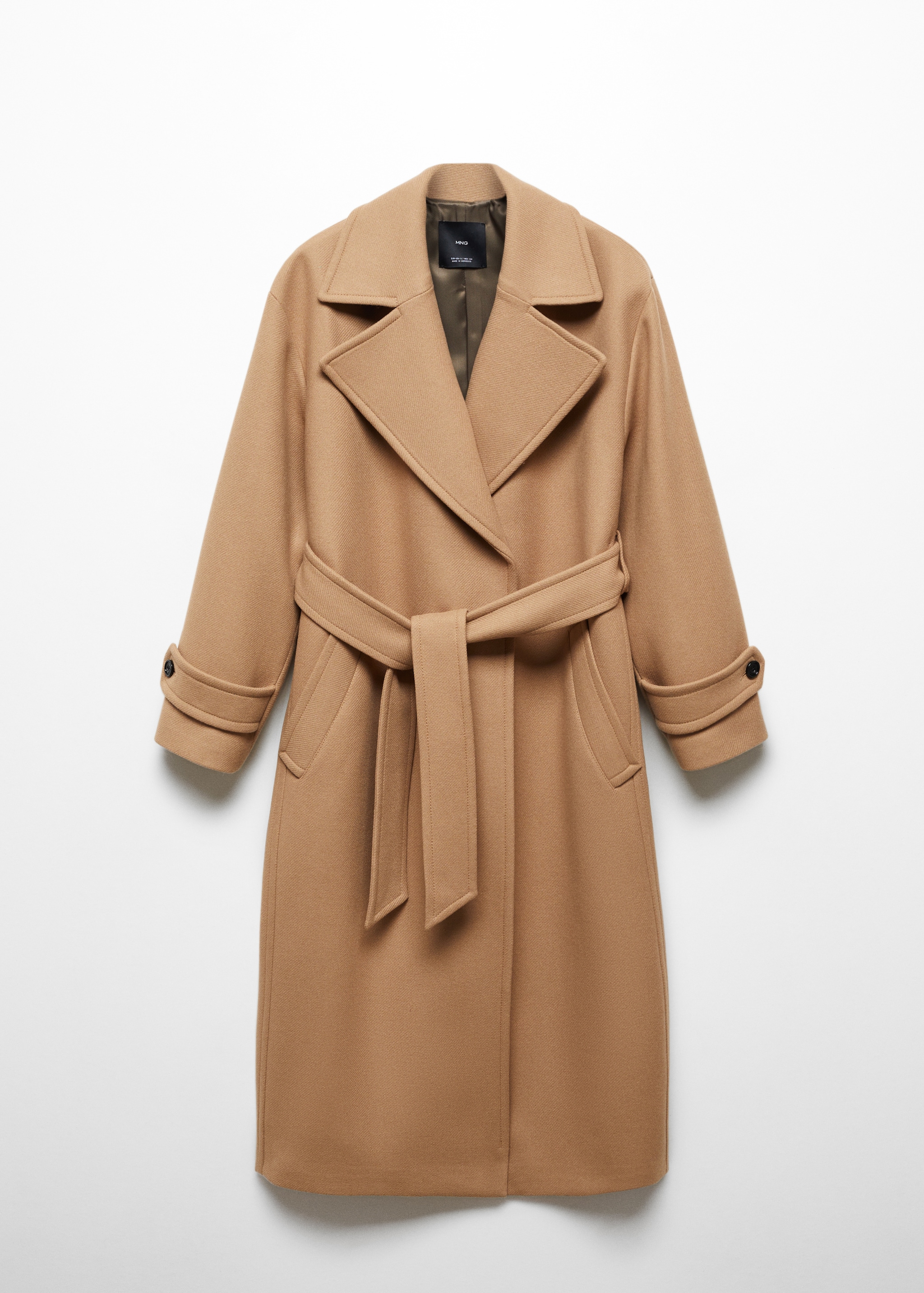 Пальто из шерсти Manteco с макси-лацканами - Изделие без модели
