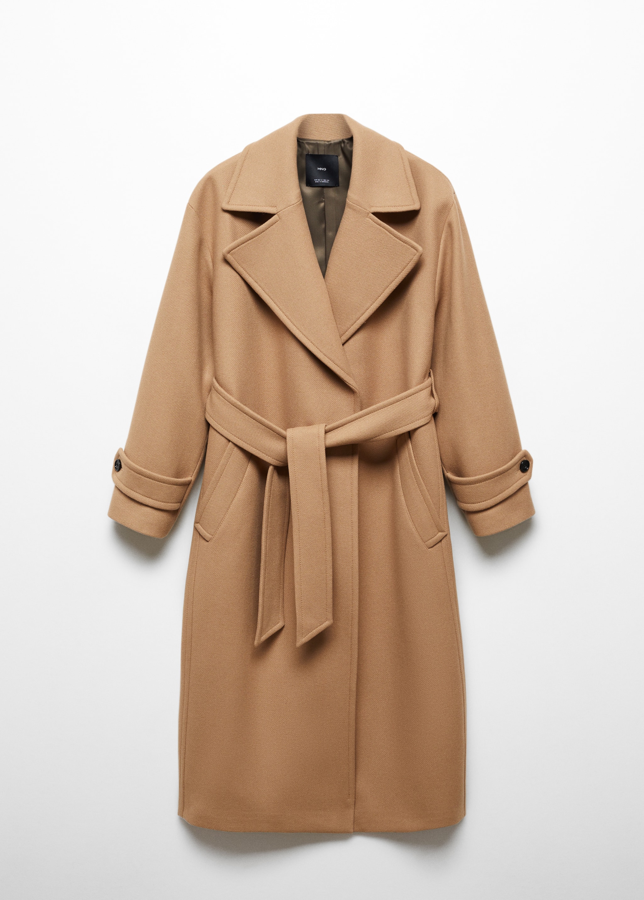 Maxi lapel Manteco wool coat - Article without model