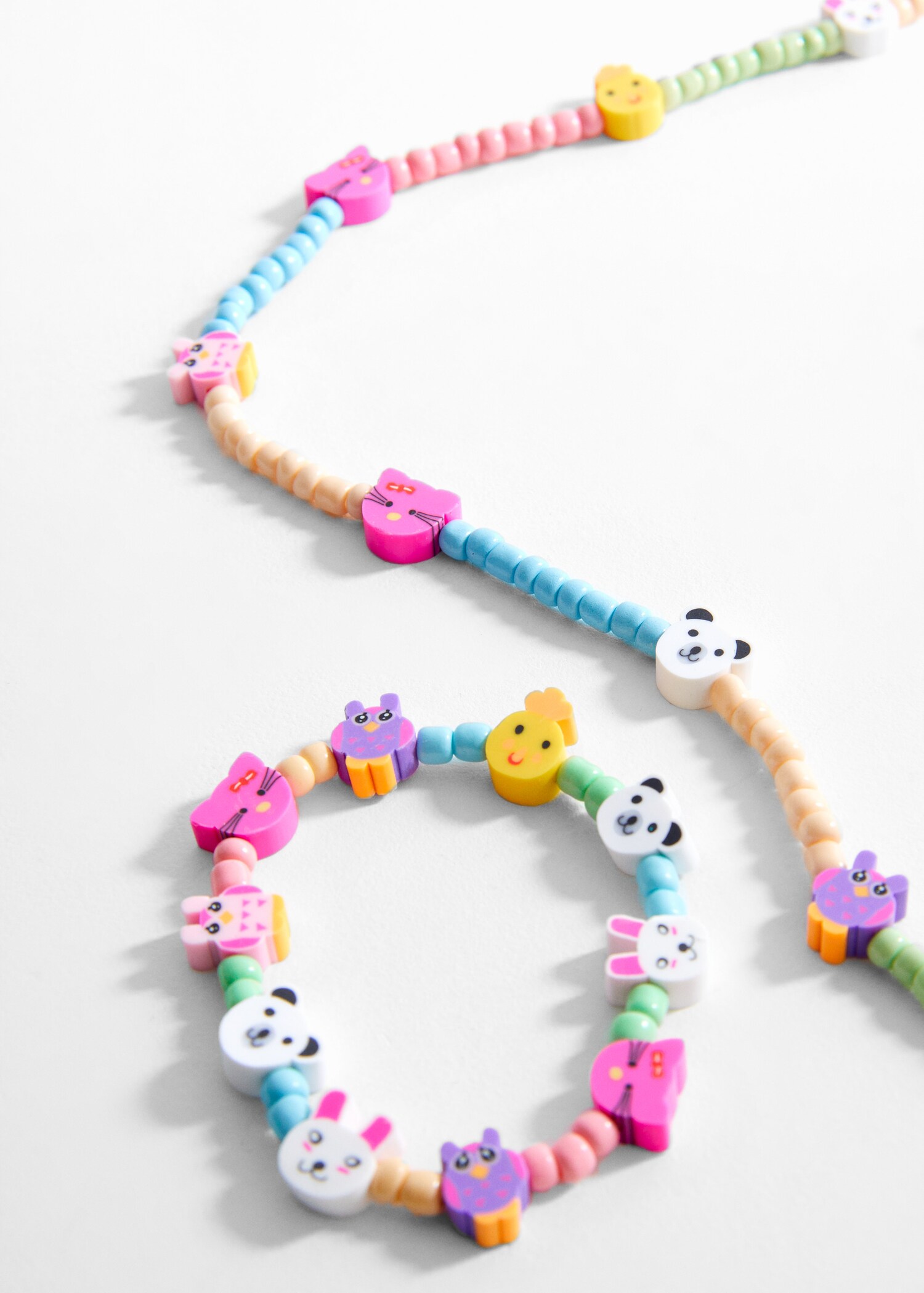 Lot collier et bracelet - Plan moyen
