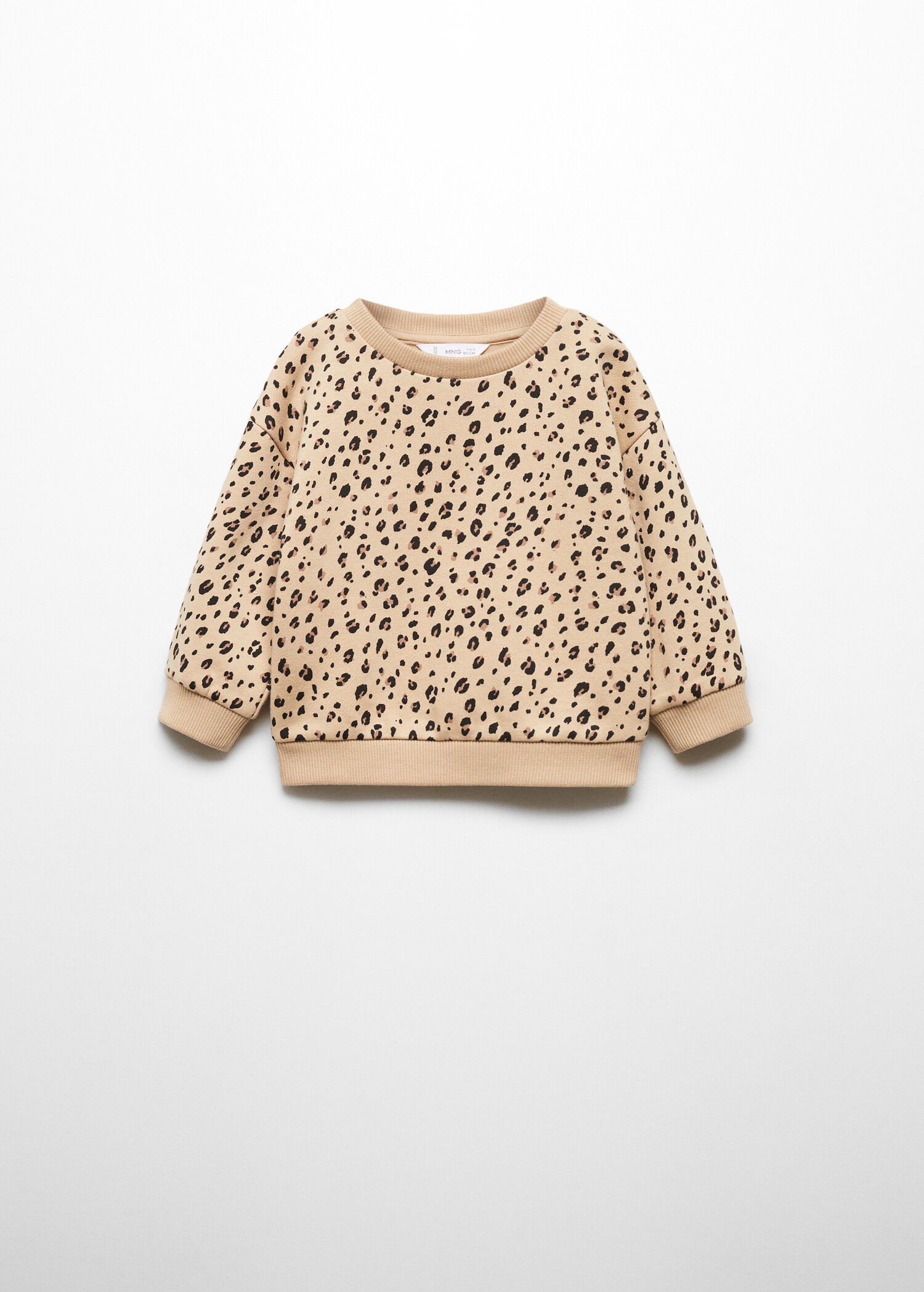 Leopard cotton sweatshirt - Article without model