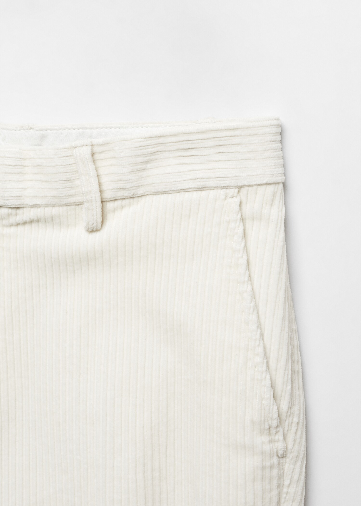 Slim fit corduroy trousers - Details of the article 8