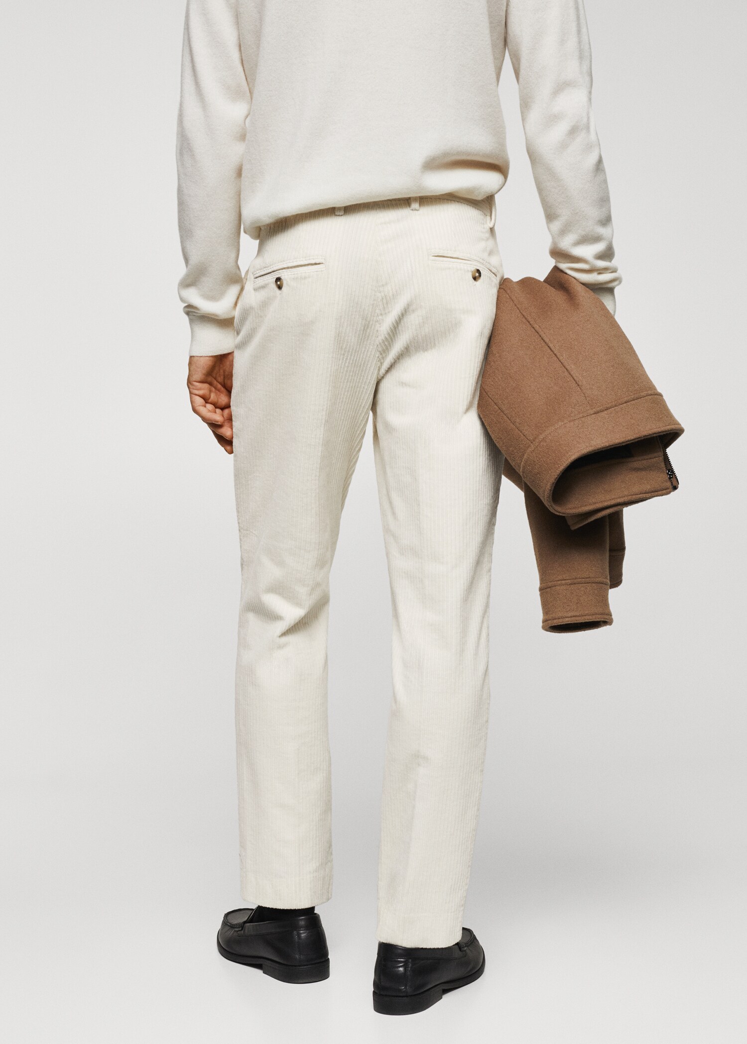Slim fit corduroy trousers - Reverse of the article