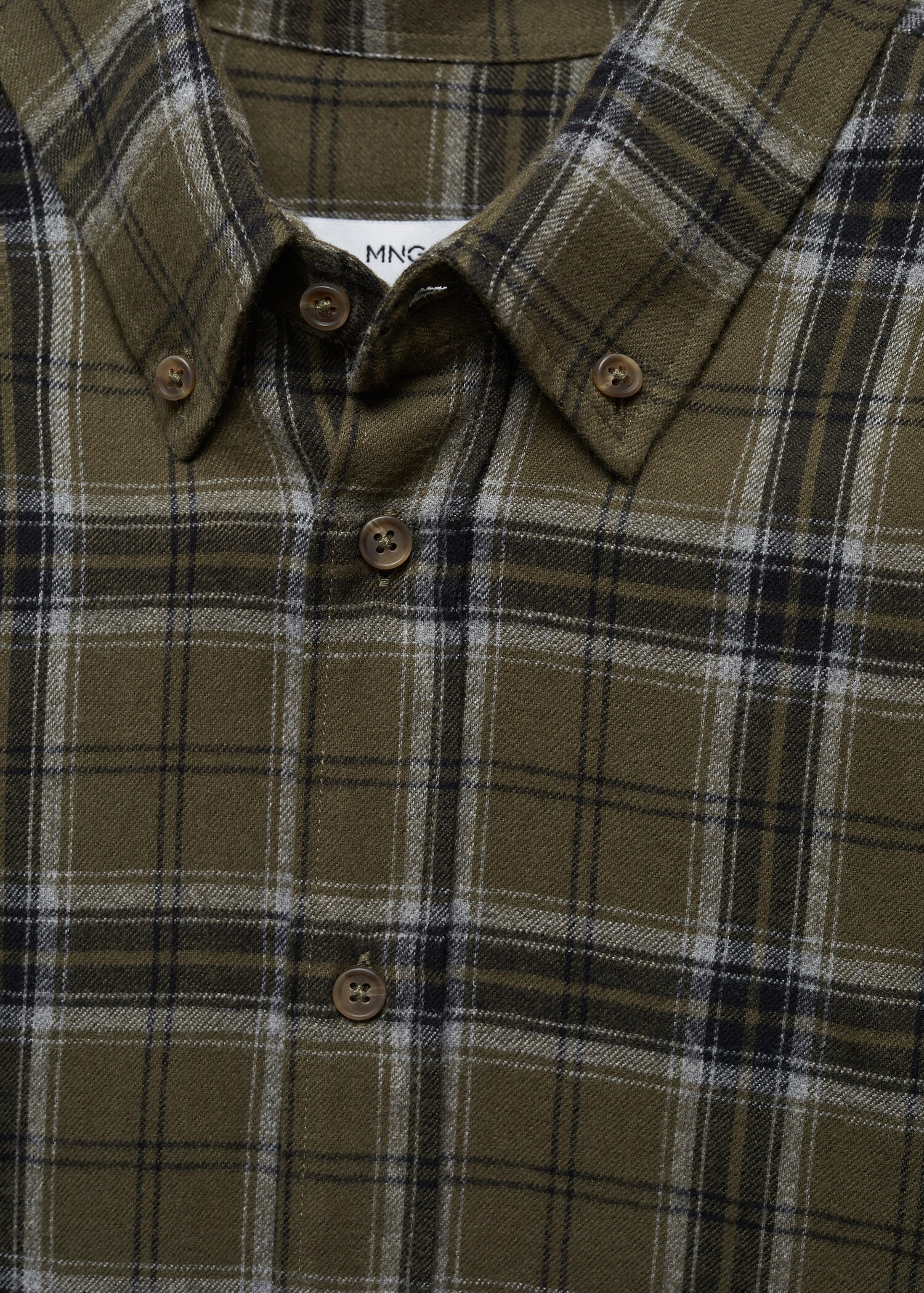 Chemise regular fit flanelle carreaux - Details of the article 8