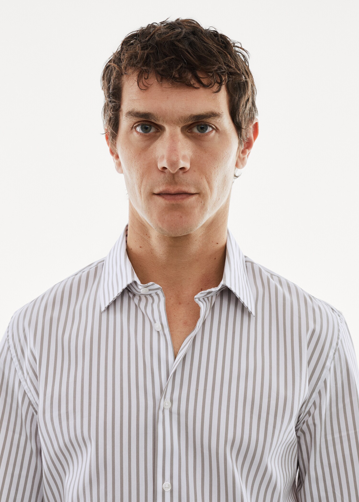 Camisa slim fit rayas tejido strech - Detalle del artículo 1