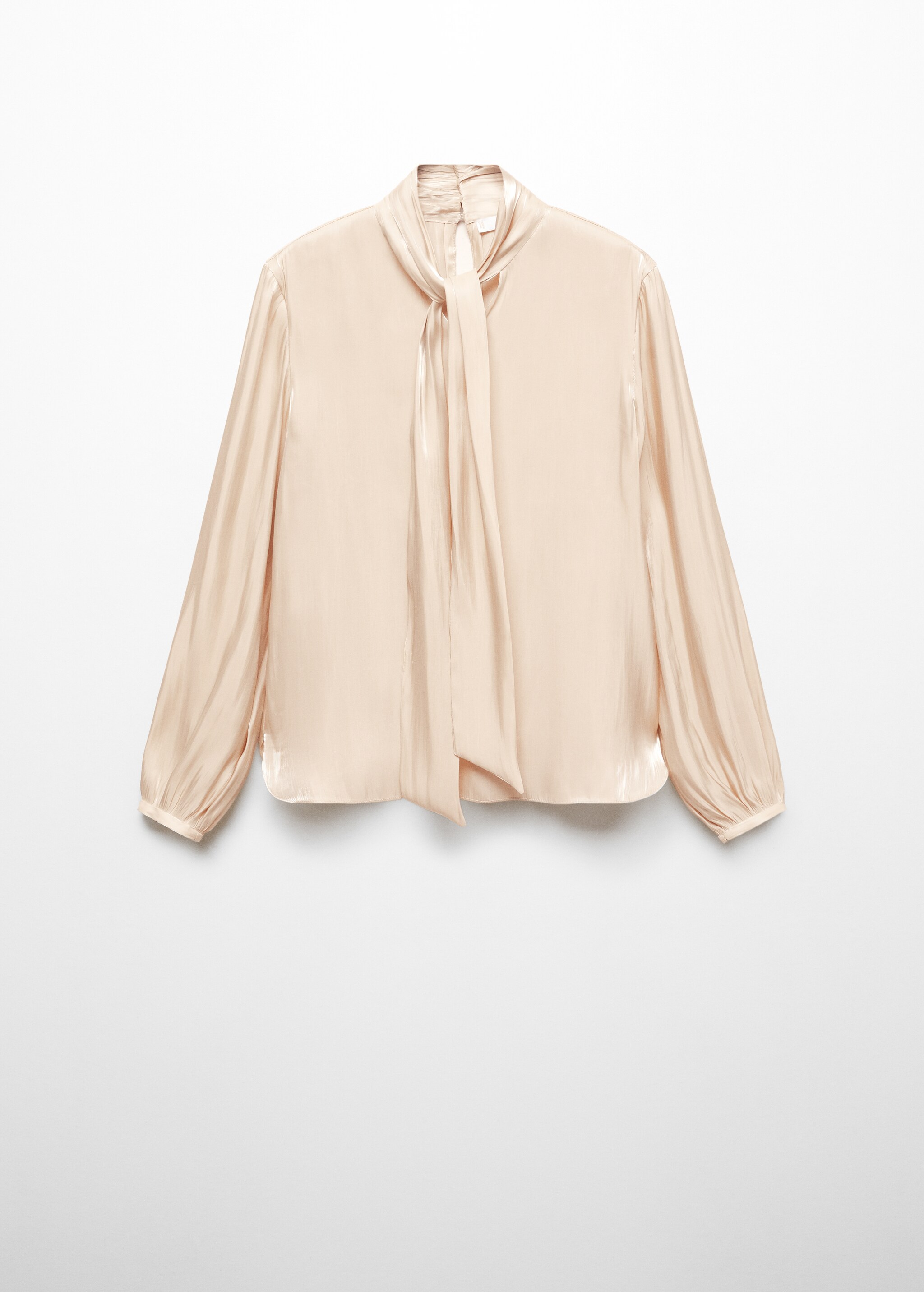 Satin blouse with bow collar - Artikl bez modela