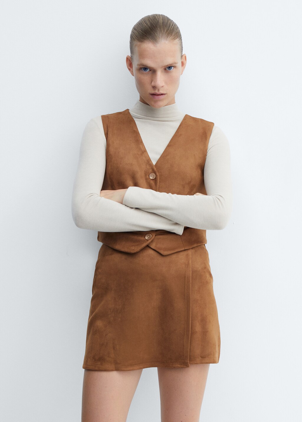 Gilet suedine femme hotsell