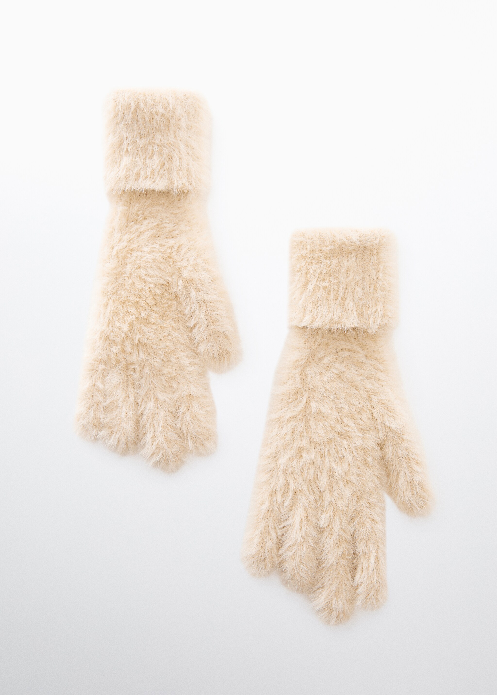 Fur-effect gloves - Article without model