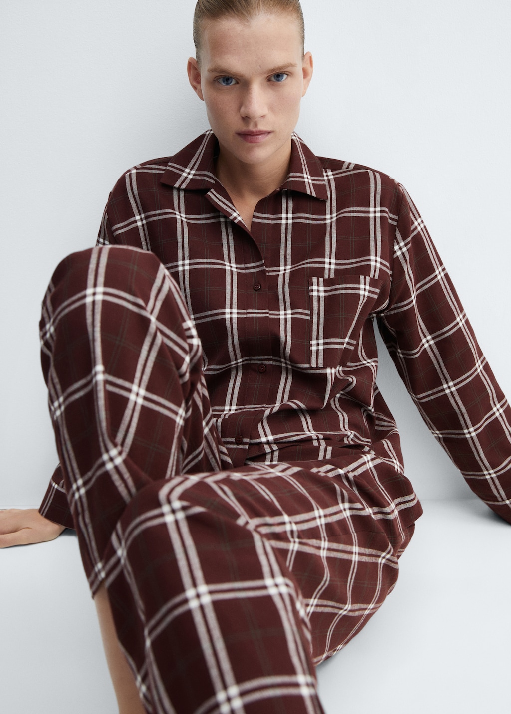 Womens flannel pajama shirt hotsell