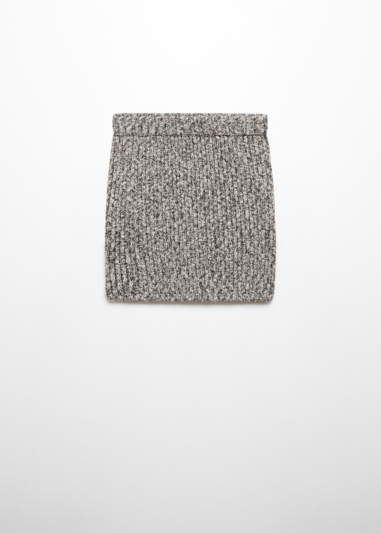 Jupe maille côtelée texture - Article sans modèle