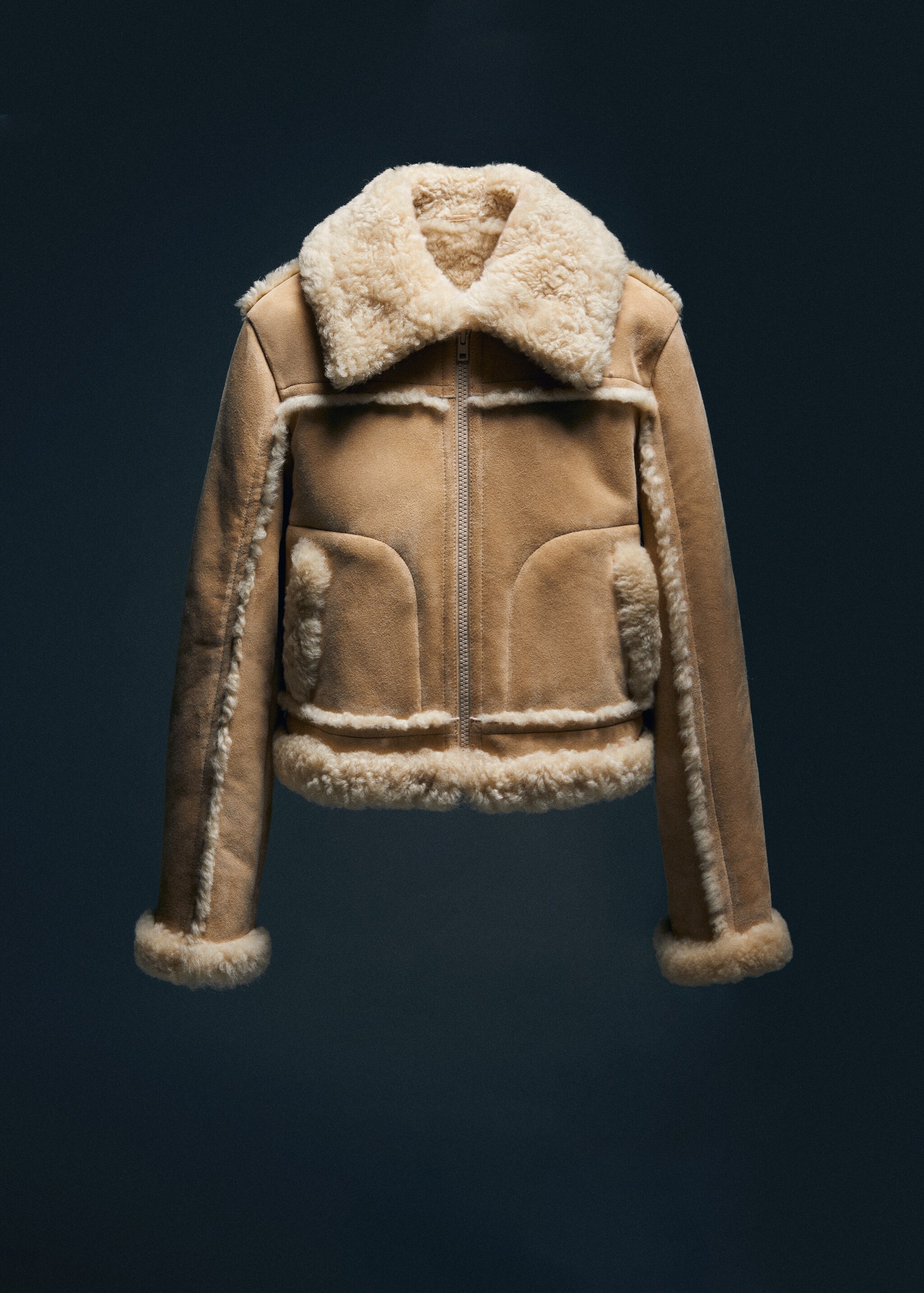 Shearling-lined leather jacket - Details of the article 9