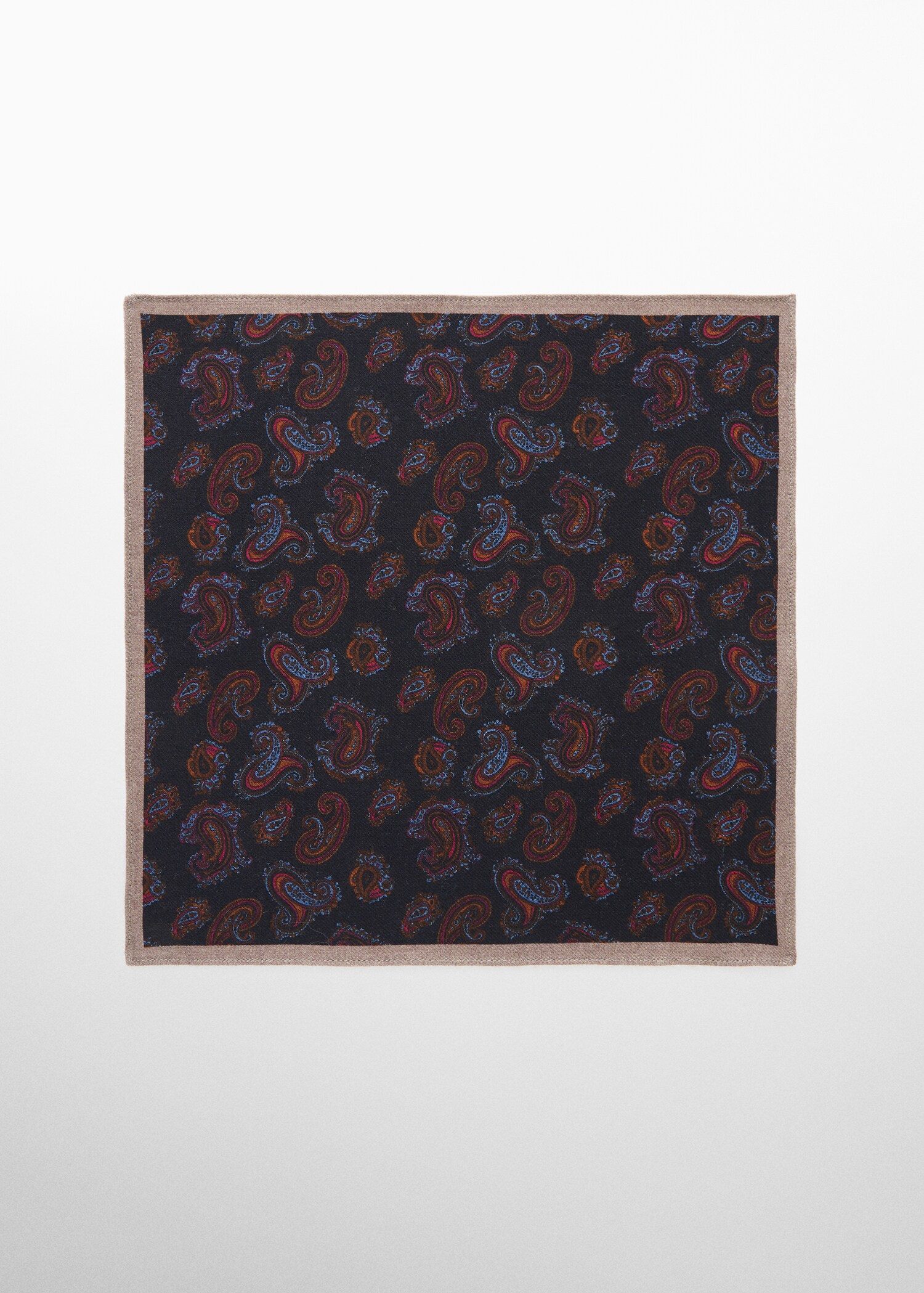 Foulard 100 % soie imprimé cachemire - Article sans modèle