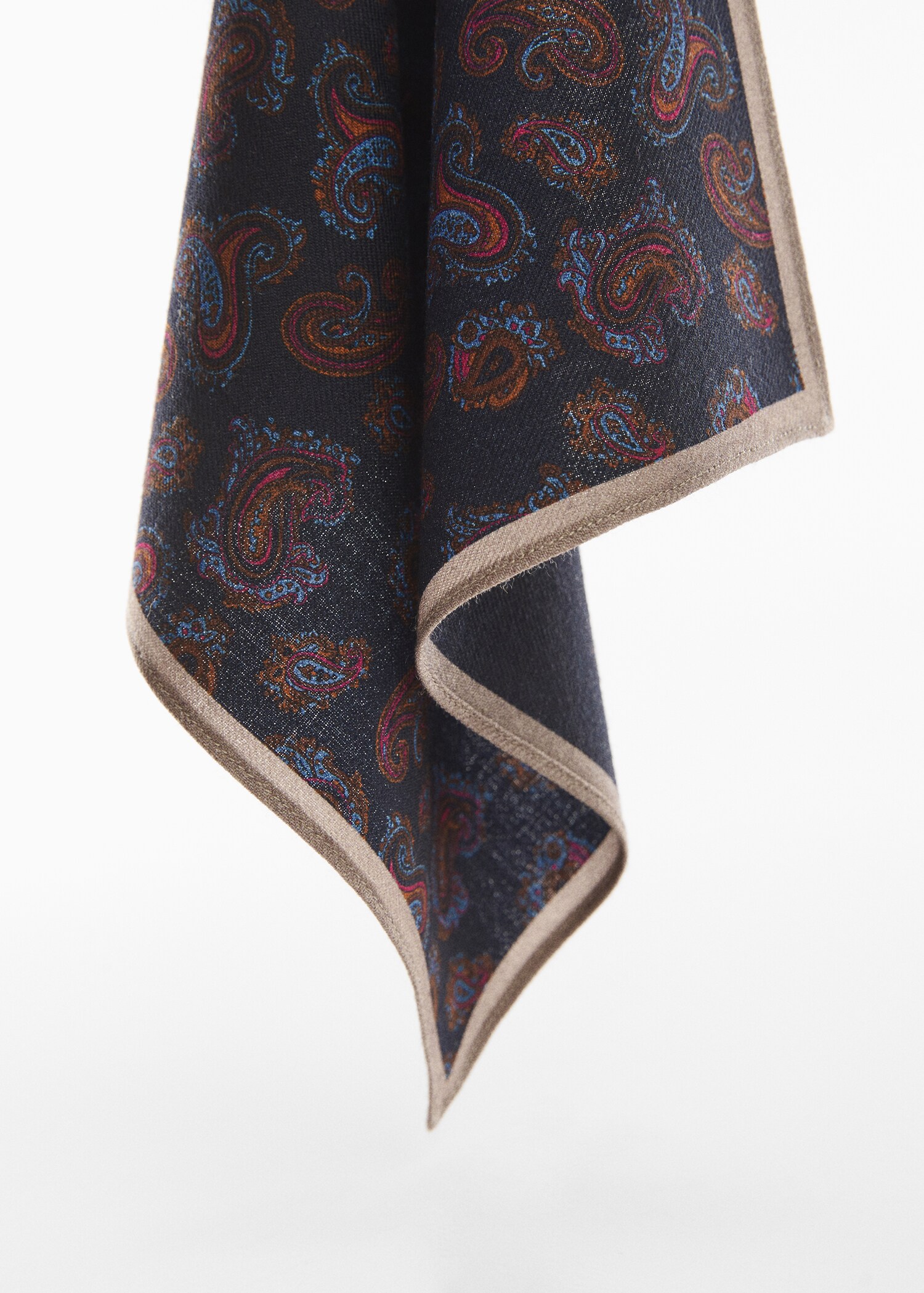 Foulard 100 % soie imprimé cachemire - Détail de l'article 1