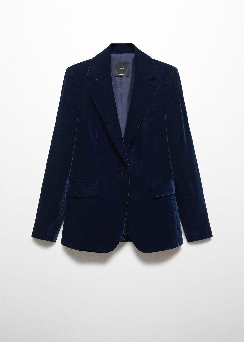 Velvet Tailleur Zara Blu Velvet Blazer Women MANGO China