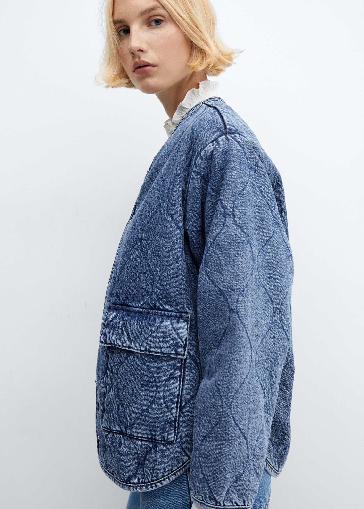 Veste matelassée denim - Détail de l'article 4