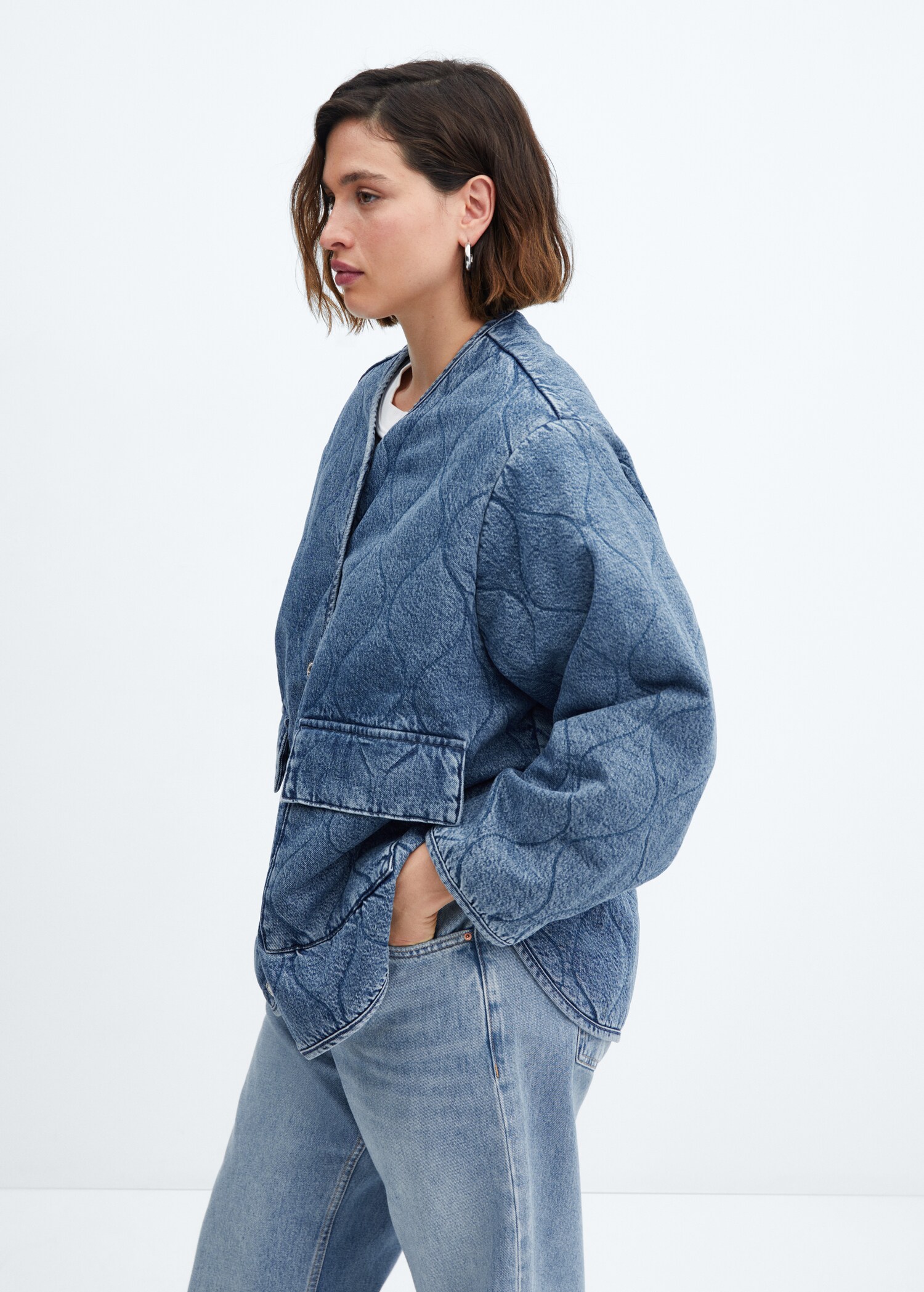 Veste matelassée denim - Détail de l'article 5