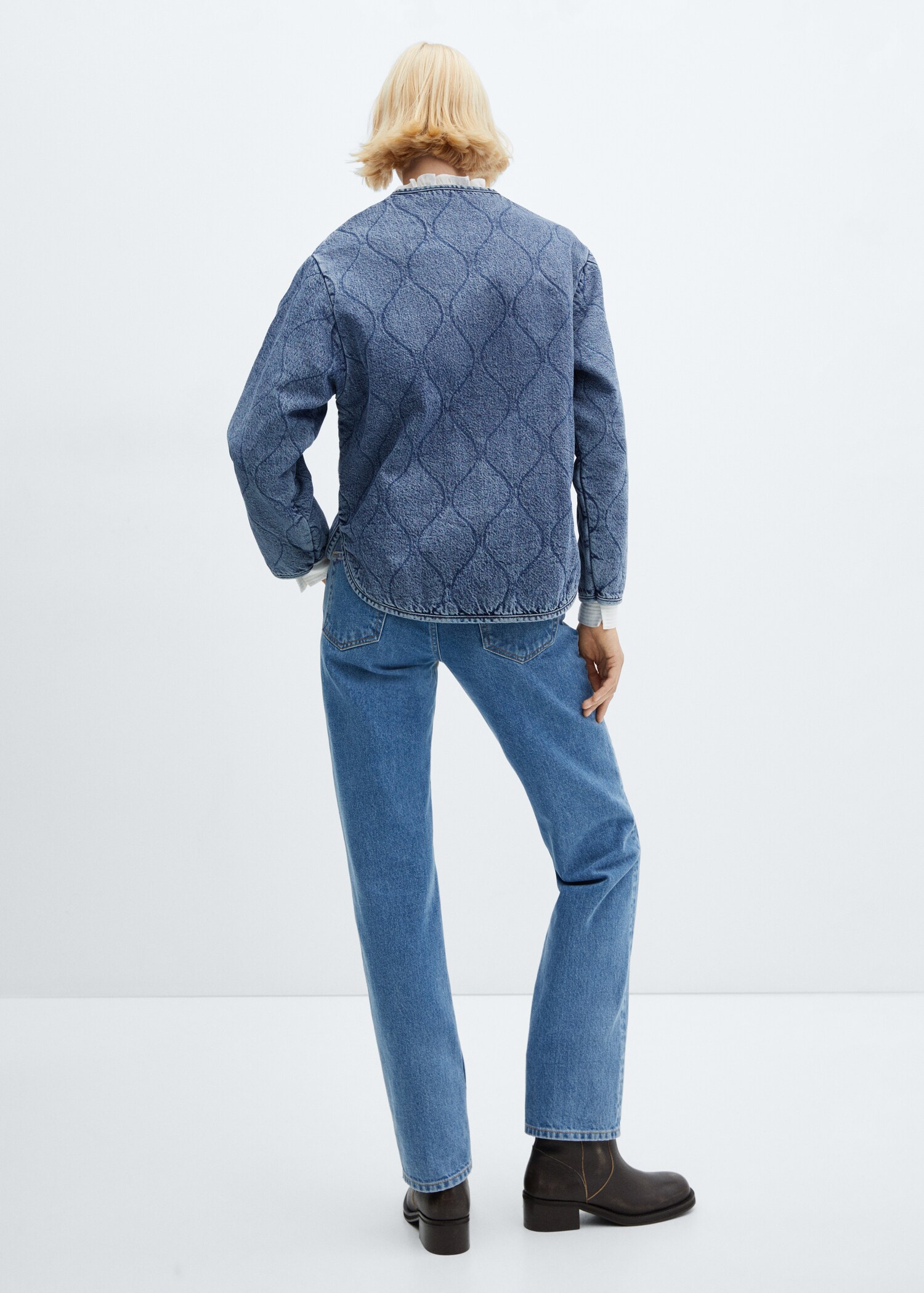 Veste matelassée denim - Verso de l’article