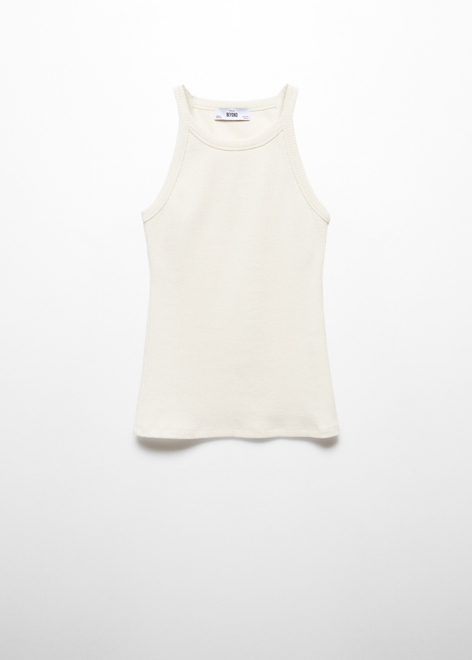 Top de malha com gola halter - Artigo sem modelo