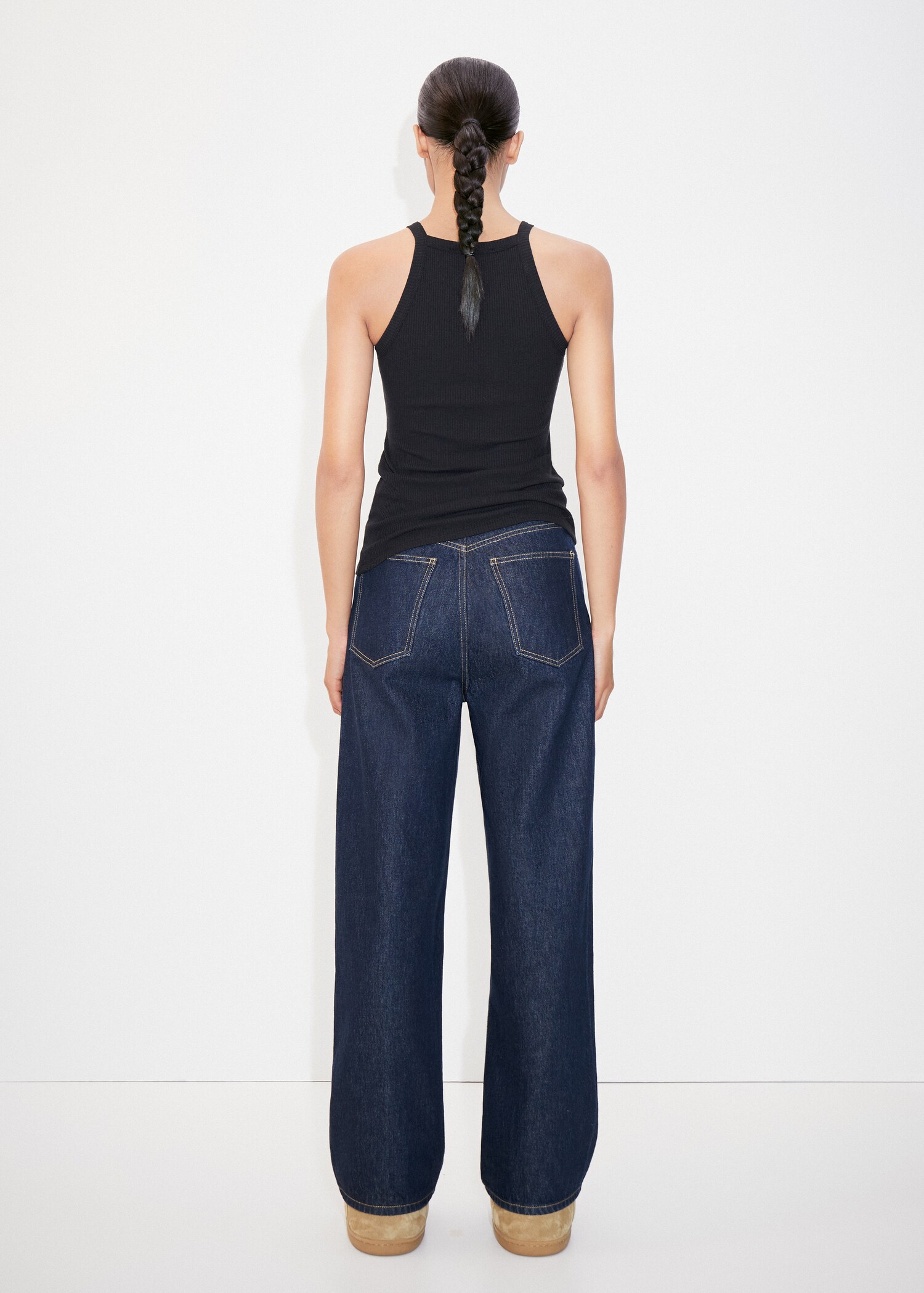 Top punto cuello halter - Reverso del artículo