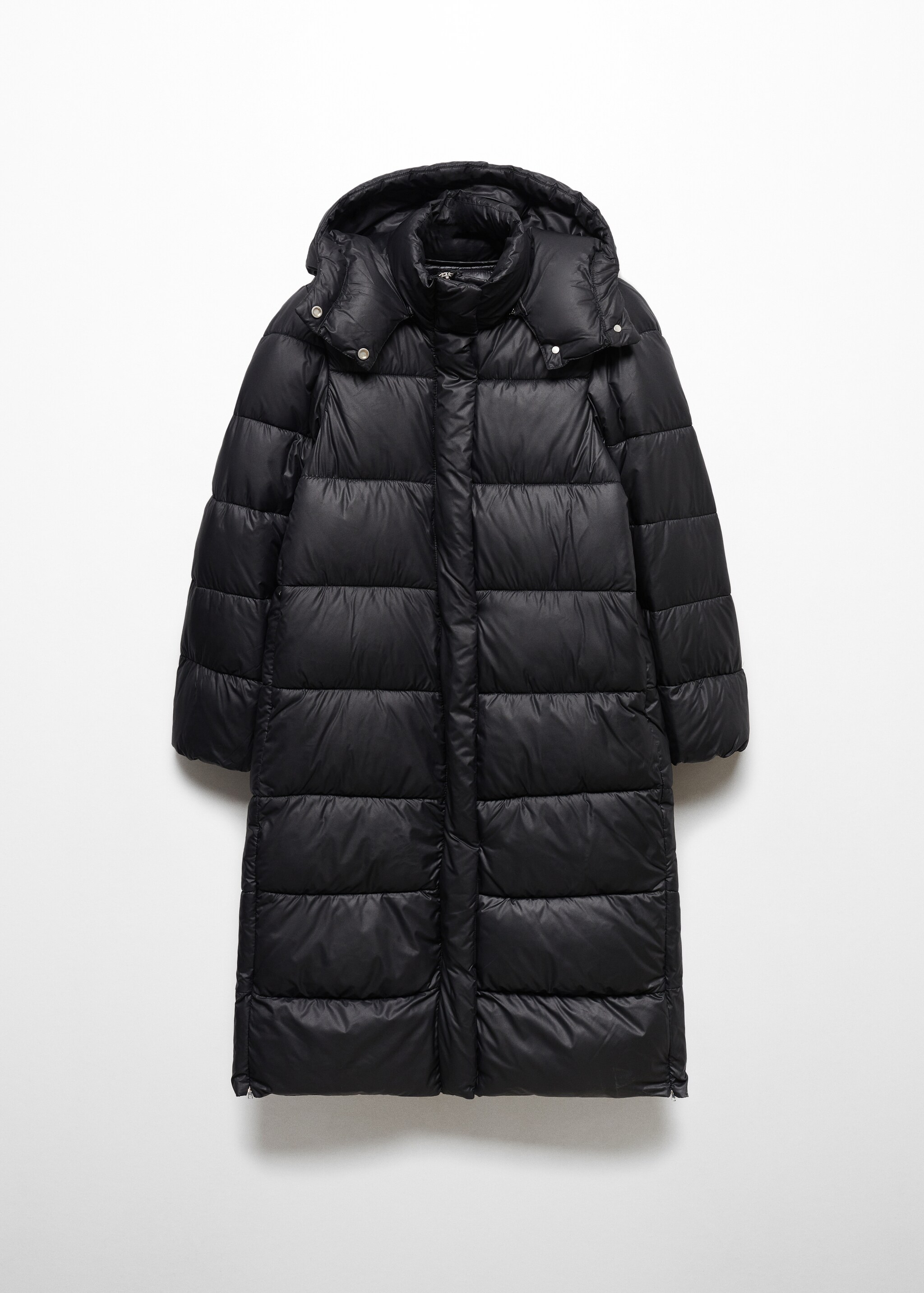 Hooded water-repellent quilted jacket - Article without model