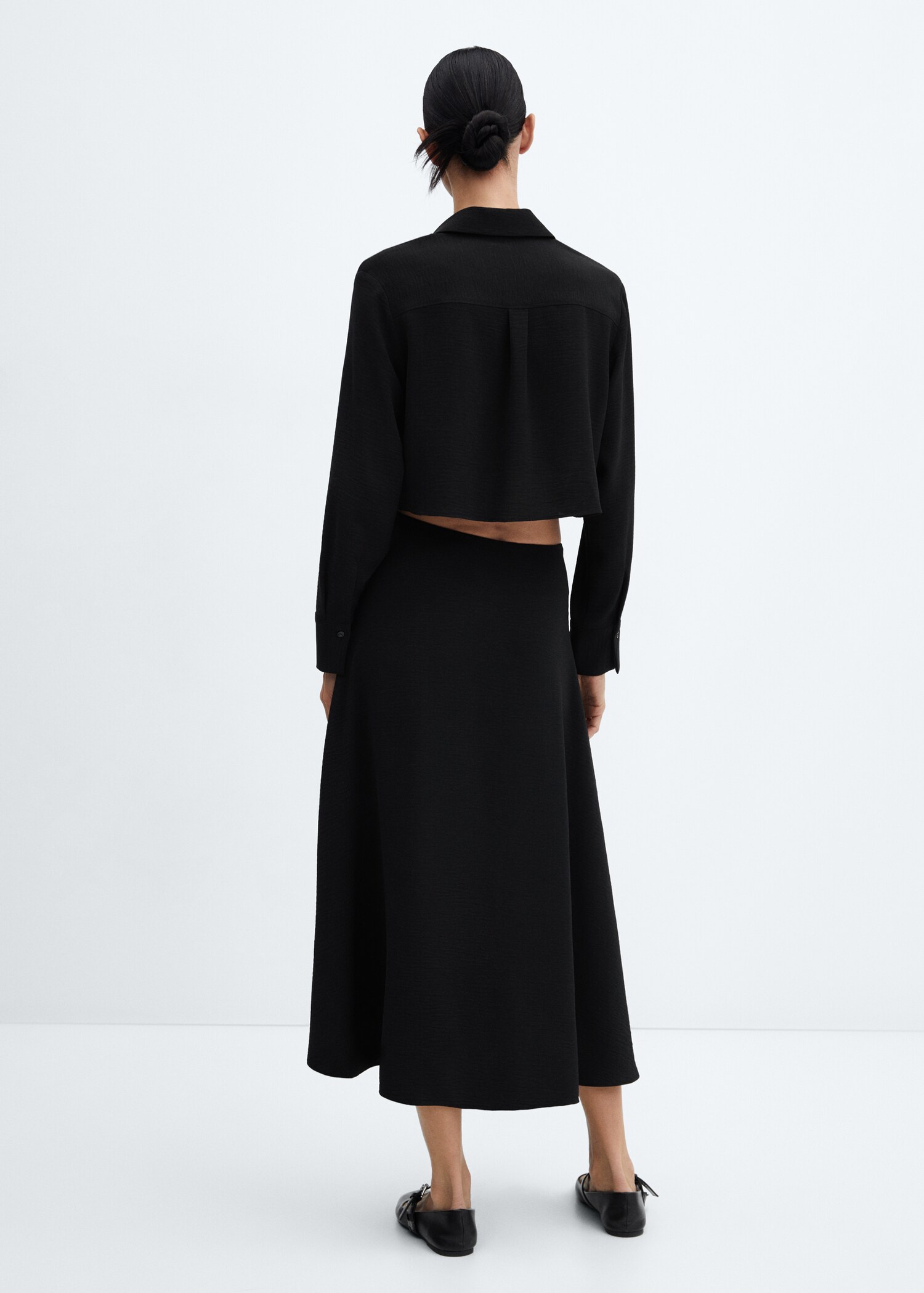 Chemise crop fluide - Verso de l’article