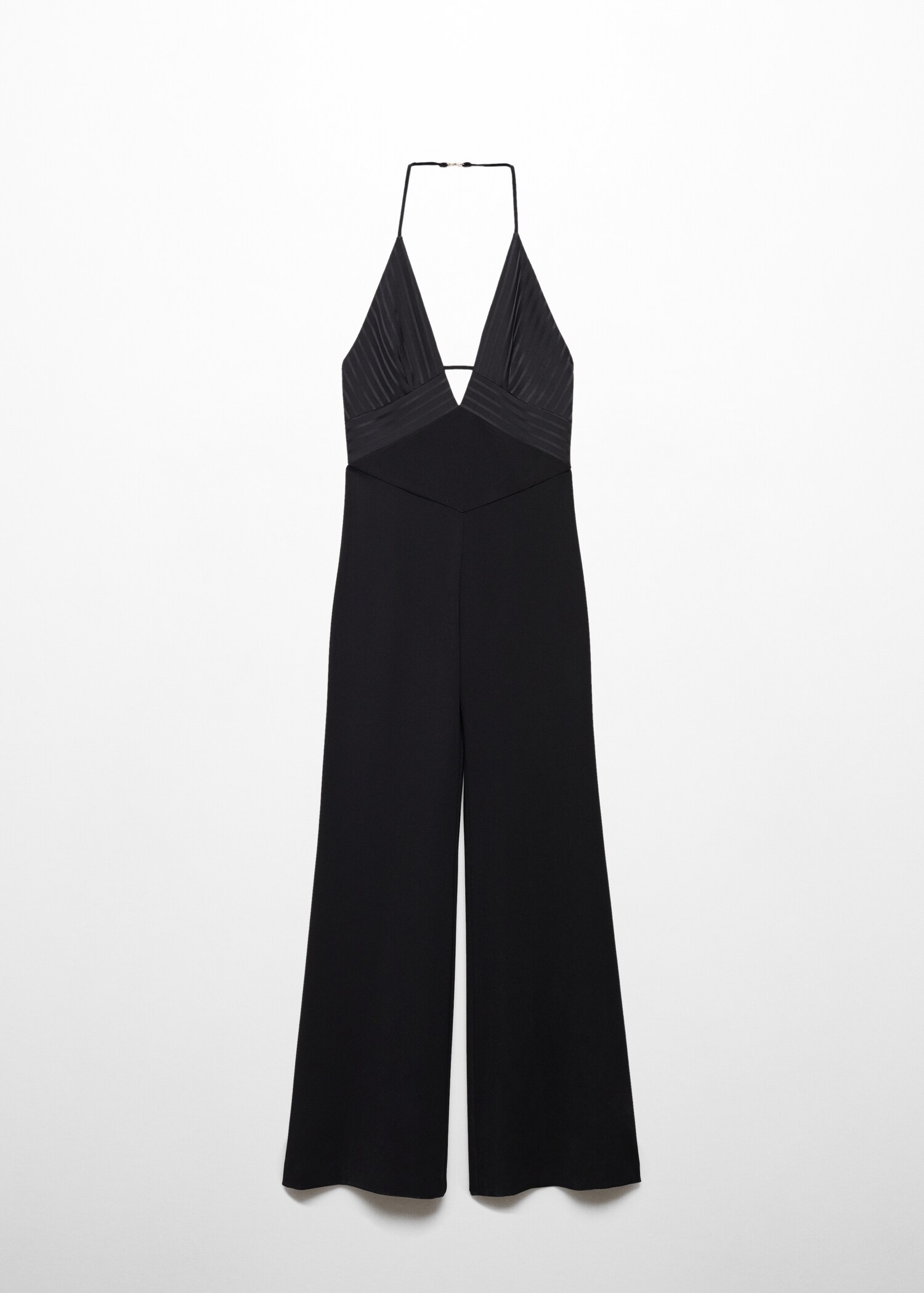 Low-cut jumpsuit with satin details - Article without model