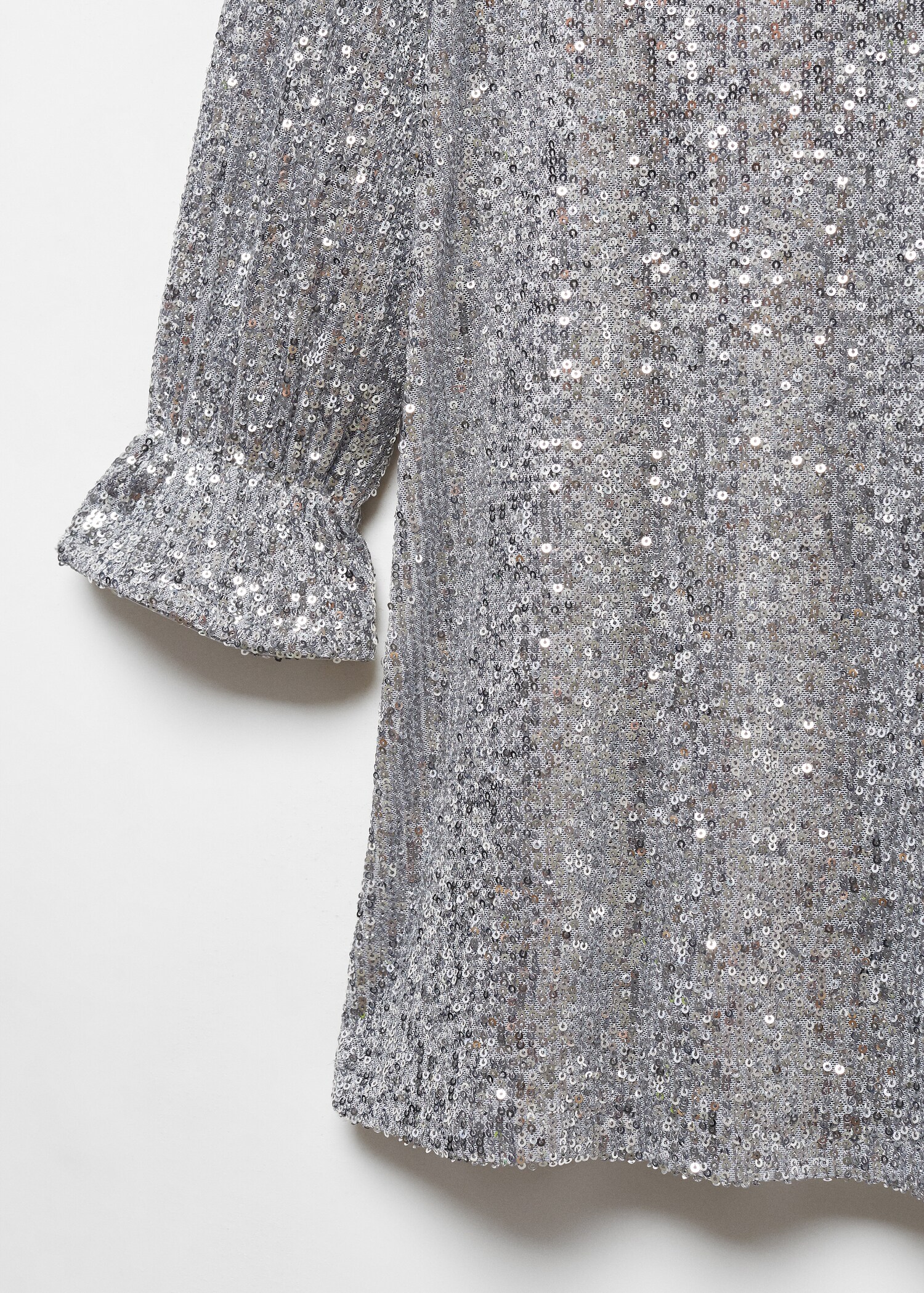 Semi-transparent short sequin dress - Details of the article 8