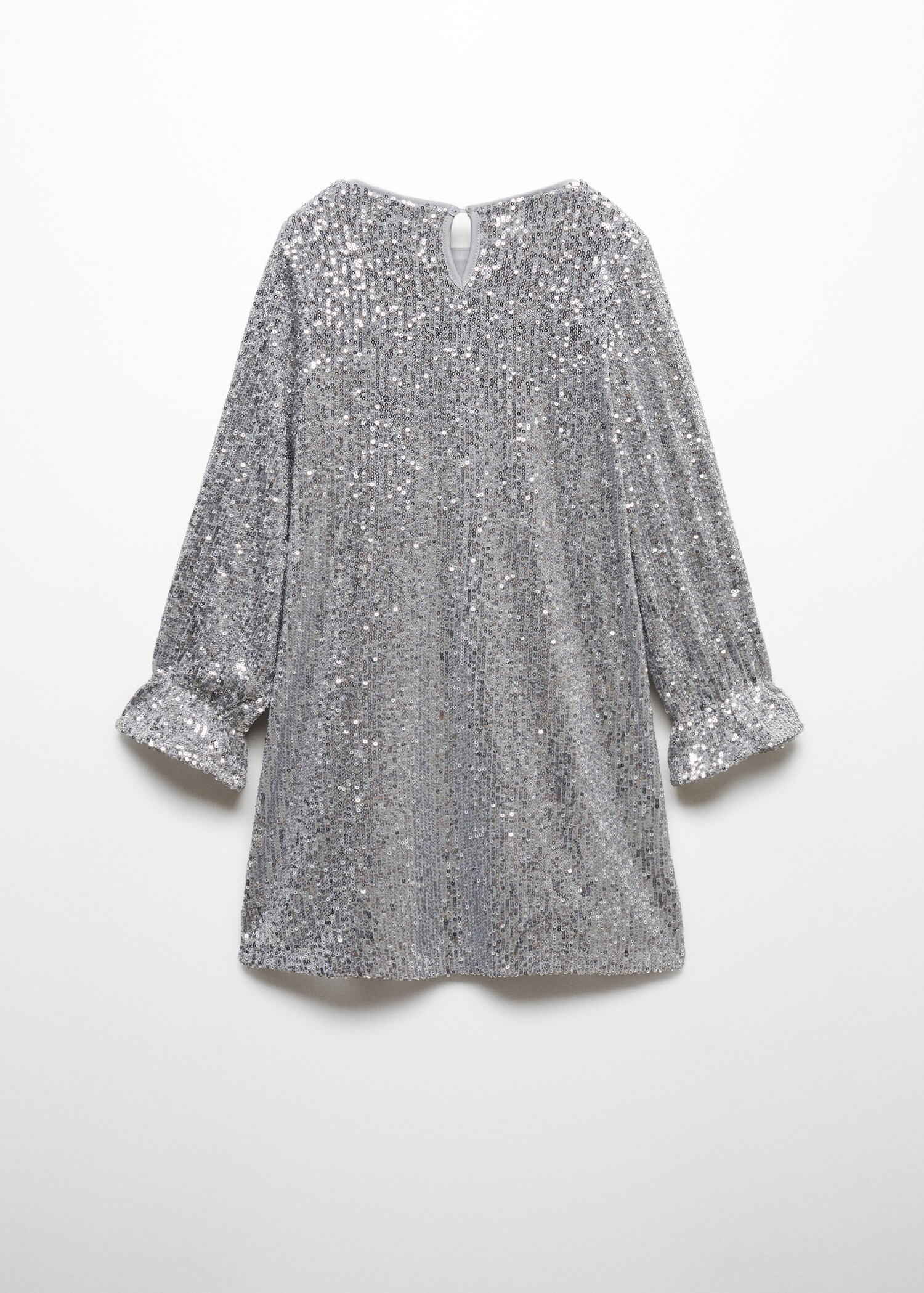 Semi-transparent short sequin dress - Reverse of the article