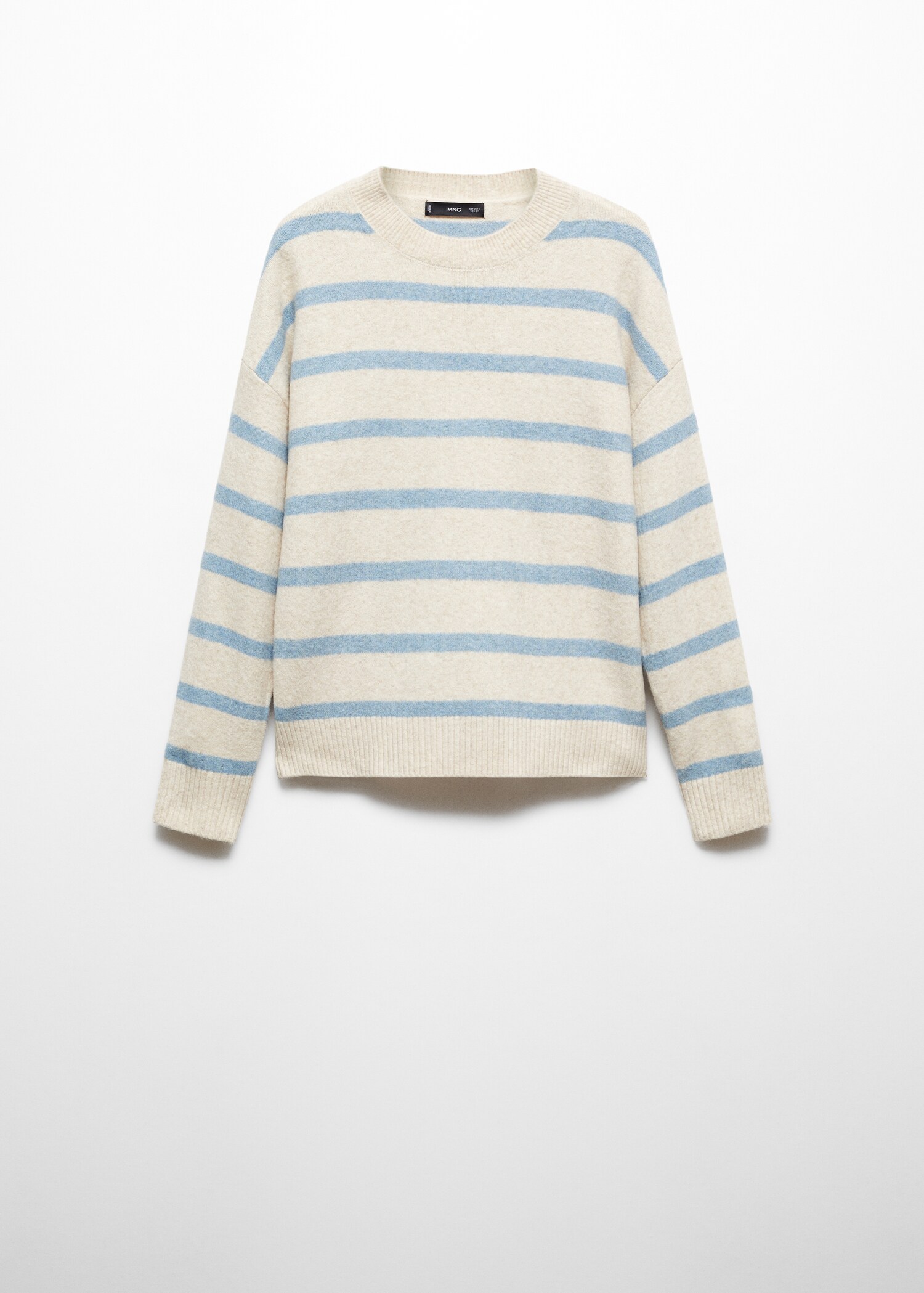 Pull-over rayé col rond - Article sans modèle