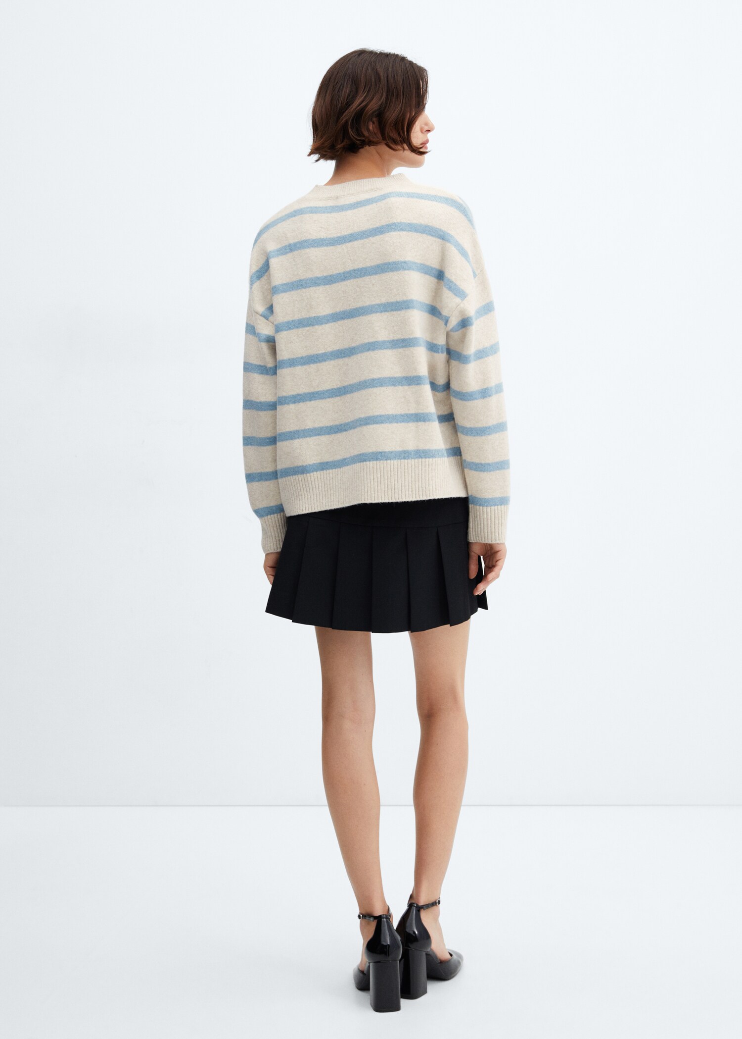 Pull-over rayé col rond - Verso de l’article