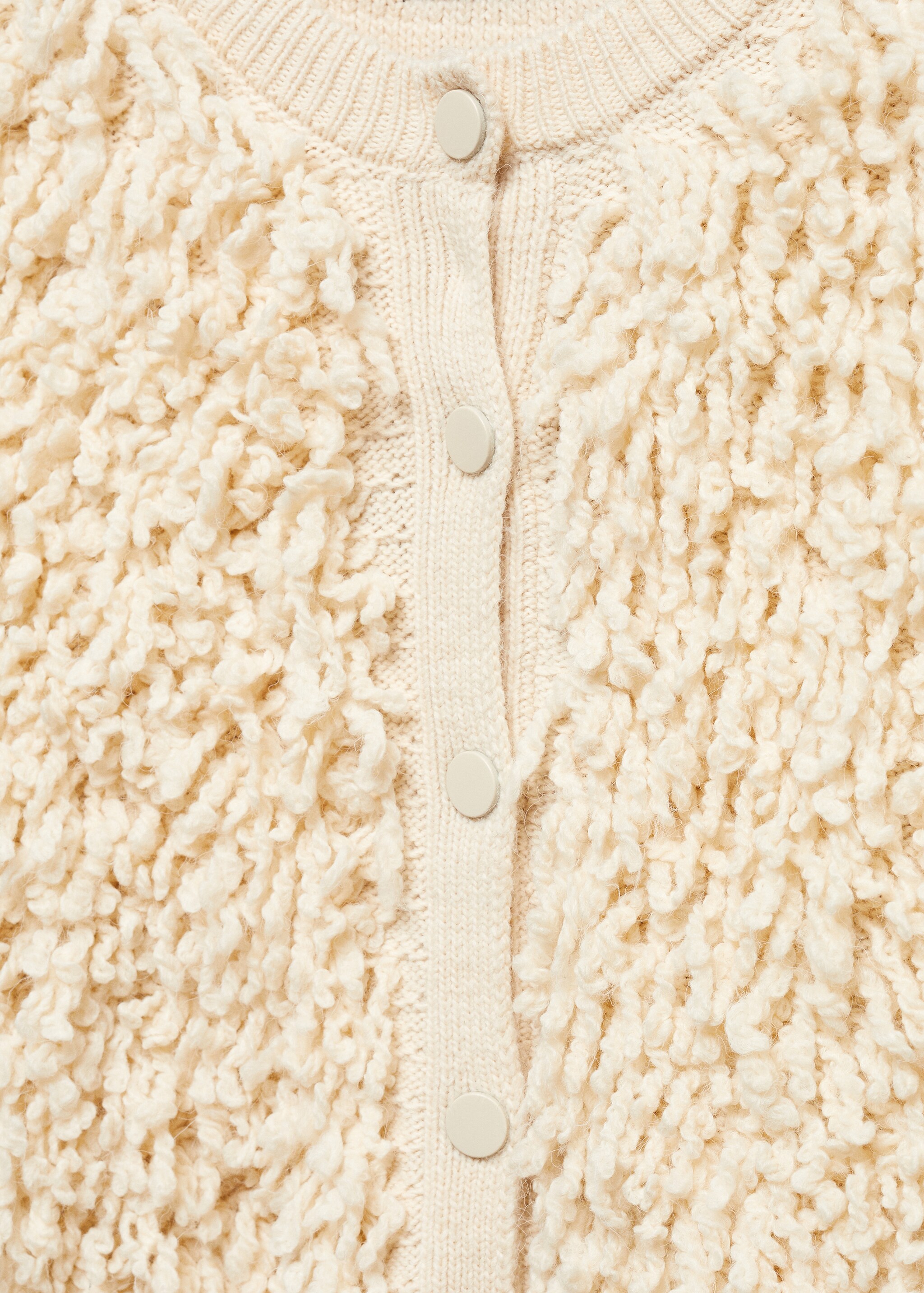Textured knit cardigan - Details of the article 8