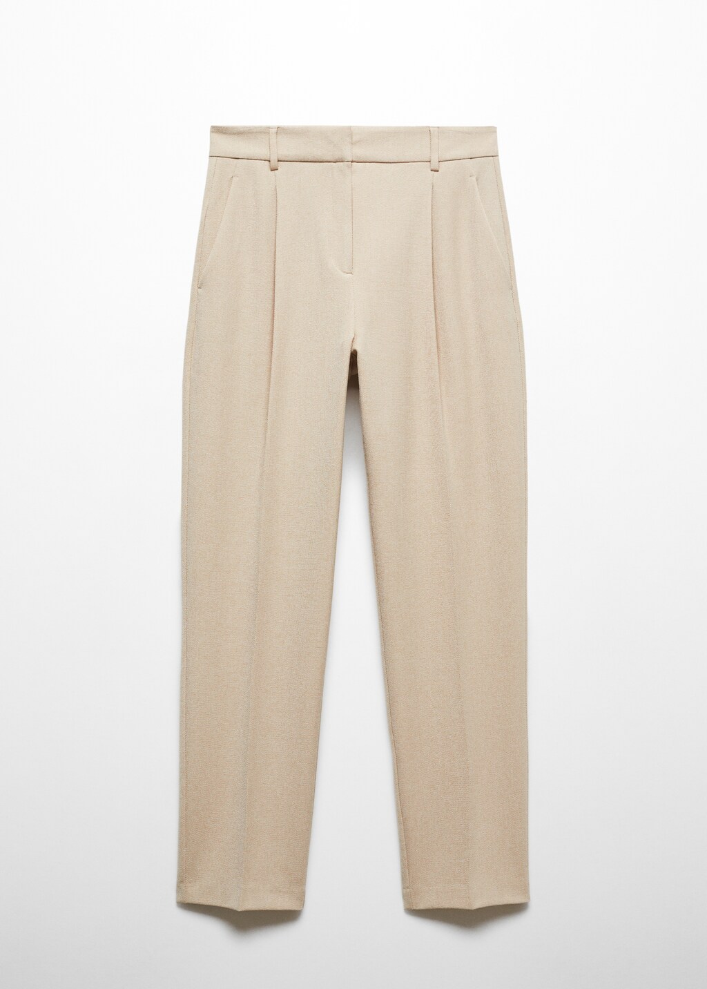 Straight-fit pleated pants - image 5
