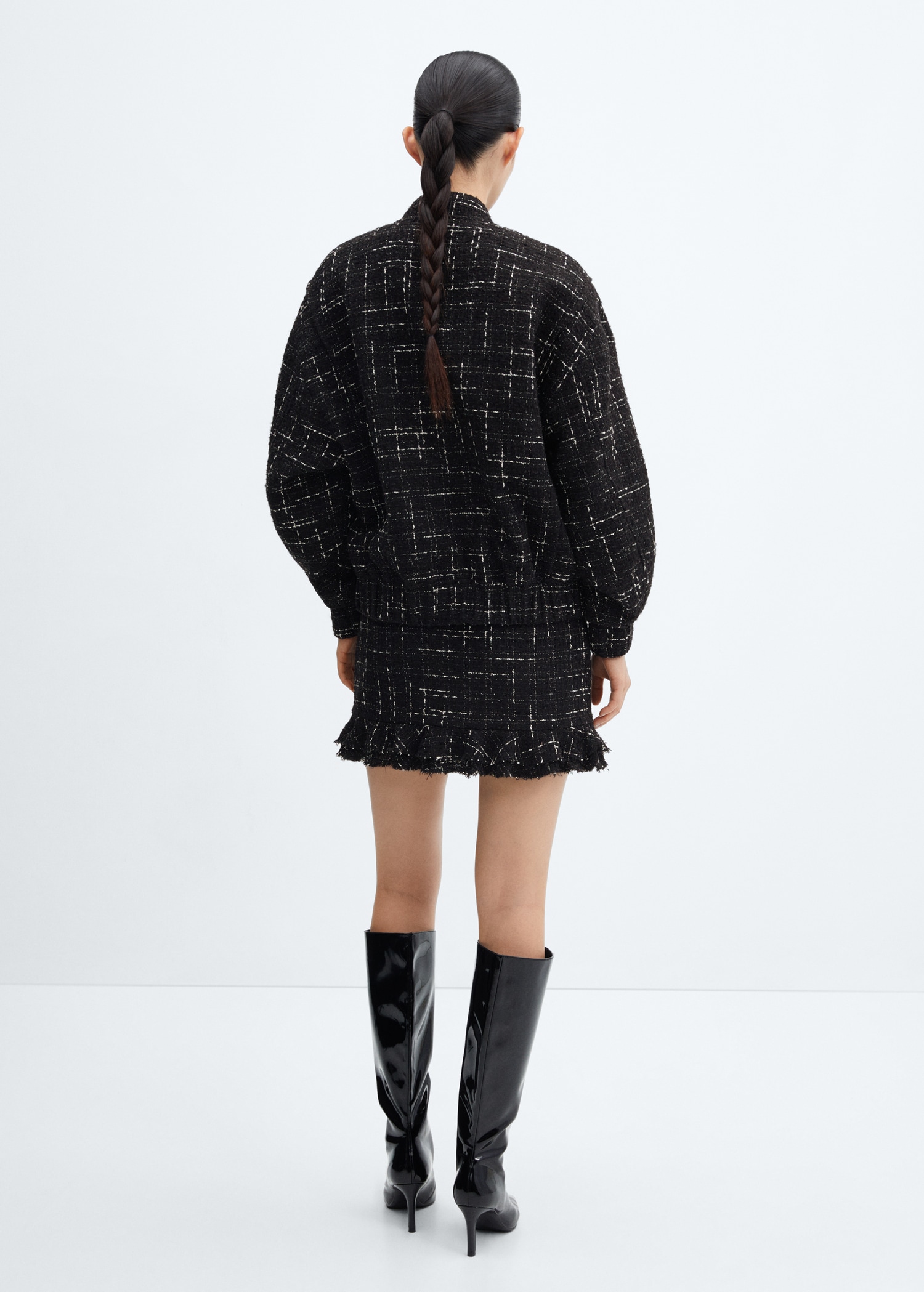 Chaqueta bomber tweed - Reverso del artículo
