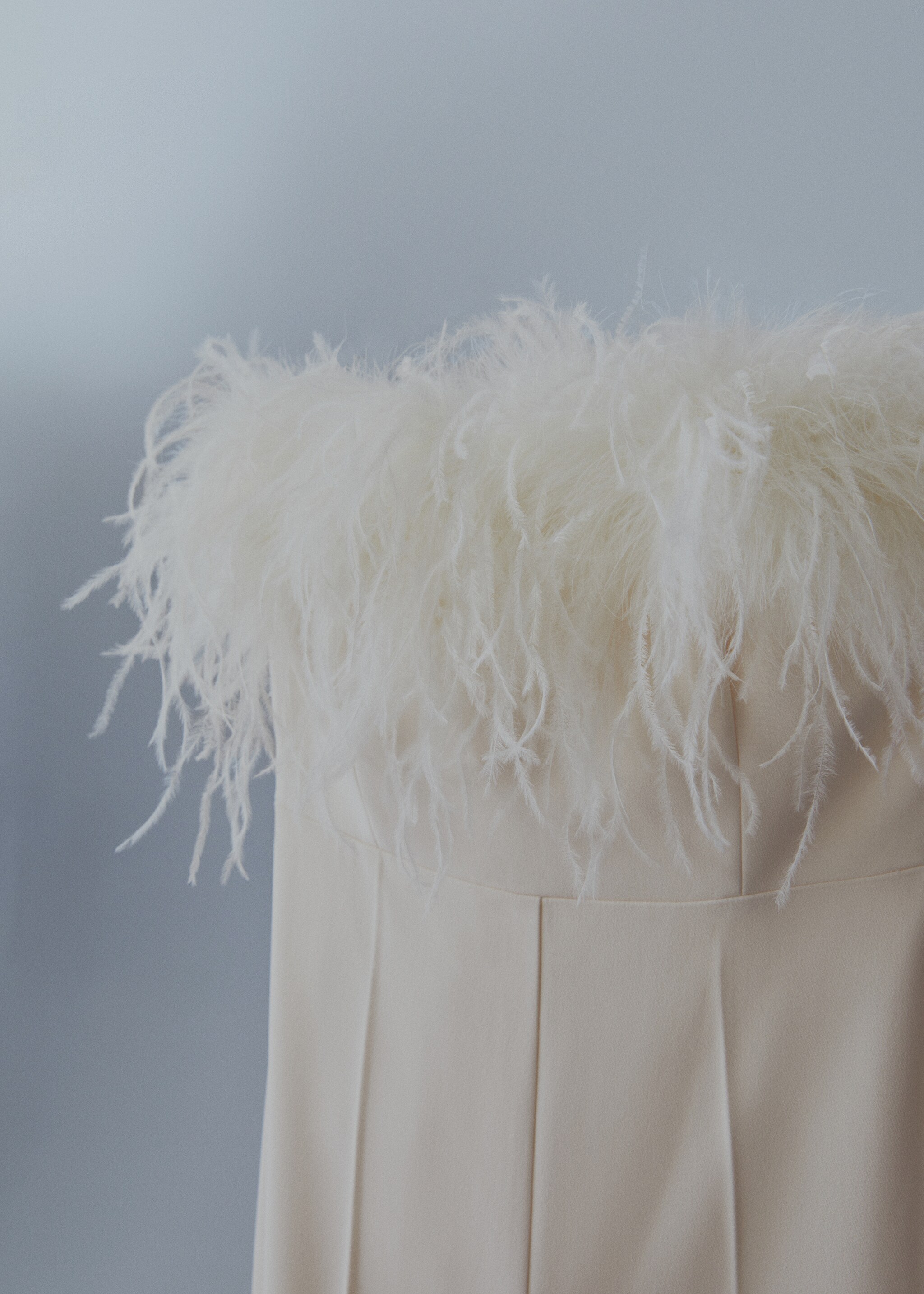 Tube jumpsuit with feathers - Details of the article 8