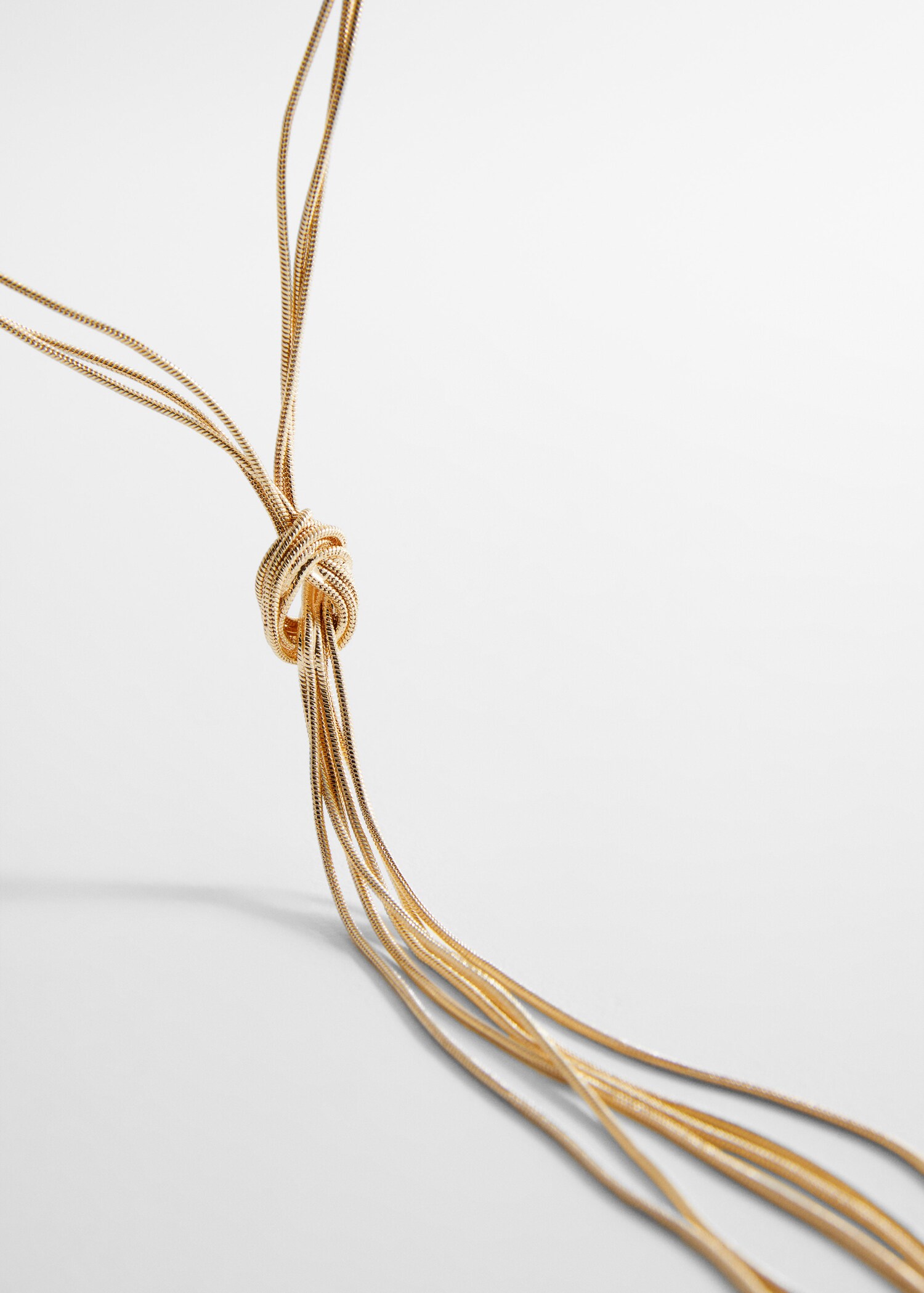 Collier chaînes nœud - Plan moyen