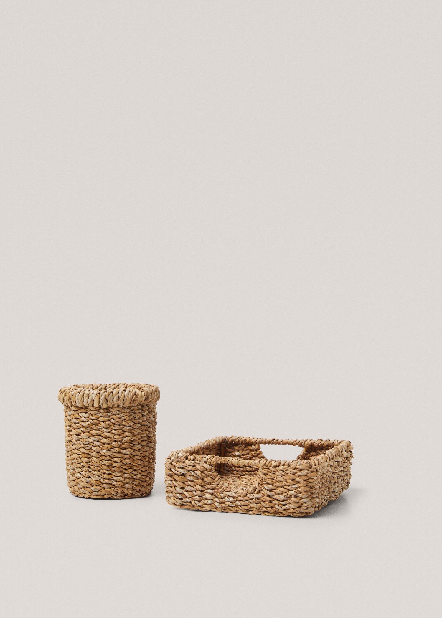 Cesta cilíndrica fibras naturales - Detalle del artículo 1