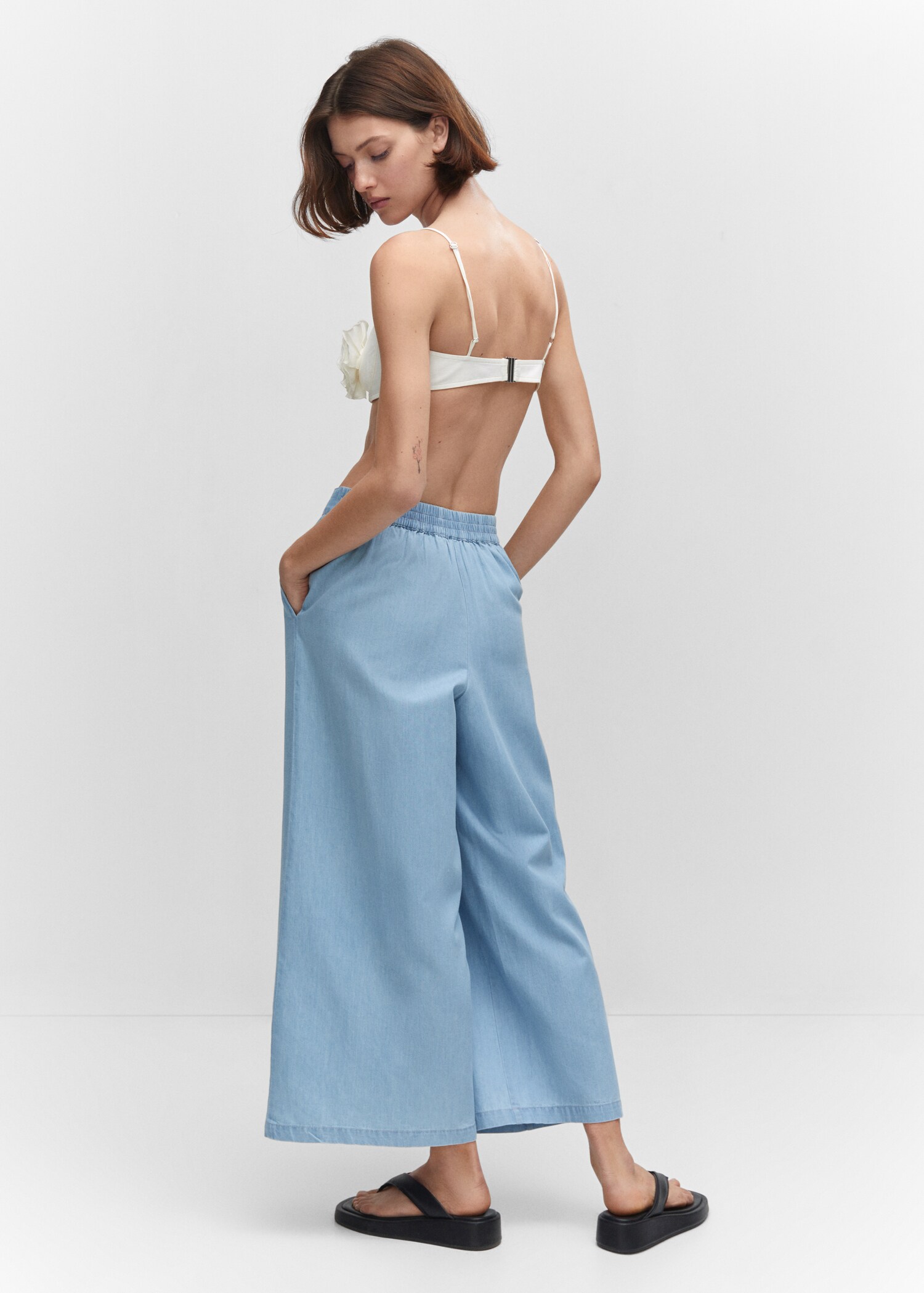 Pantalón culotte 100% algodón - Reverso del artículo