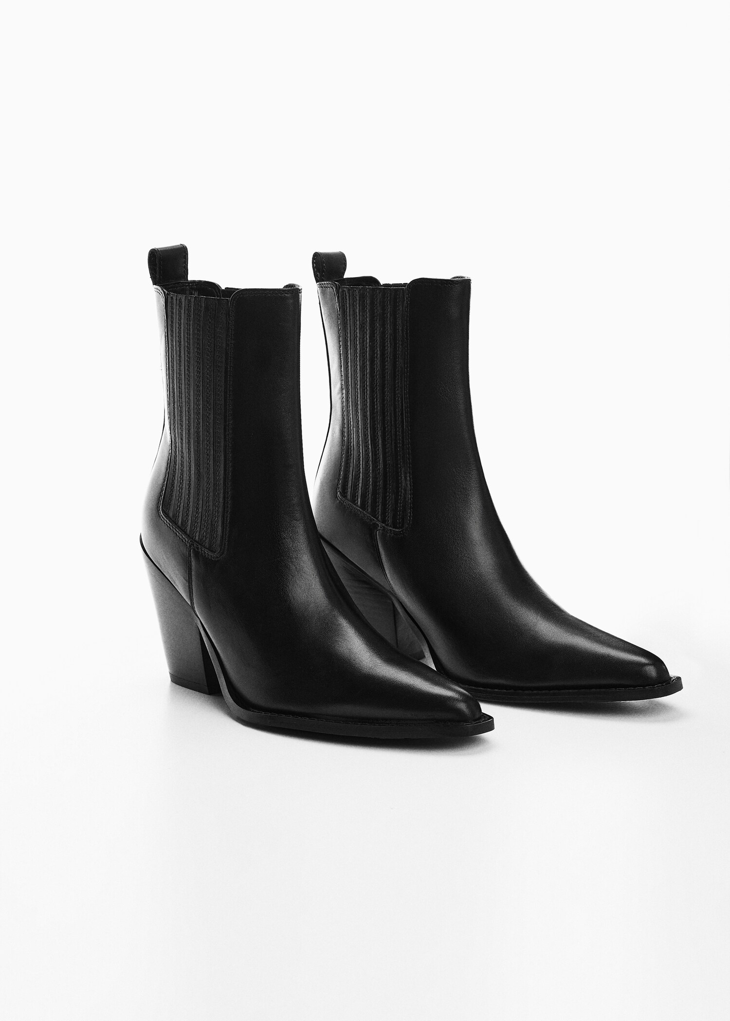 Stivaletti pelle stile cowboy - Piano medio