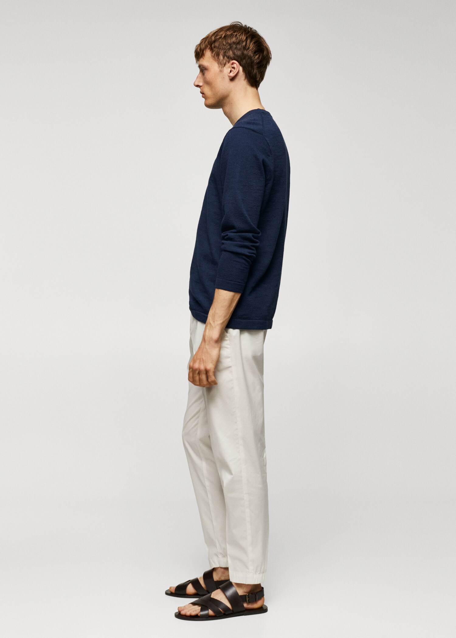 Cotton fine-knit t-shirt - Details of the article 2