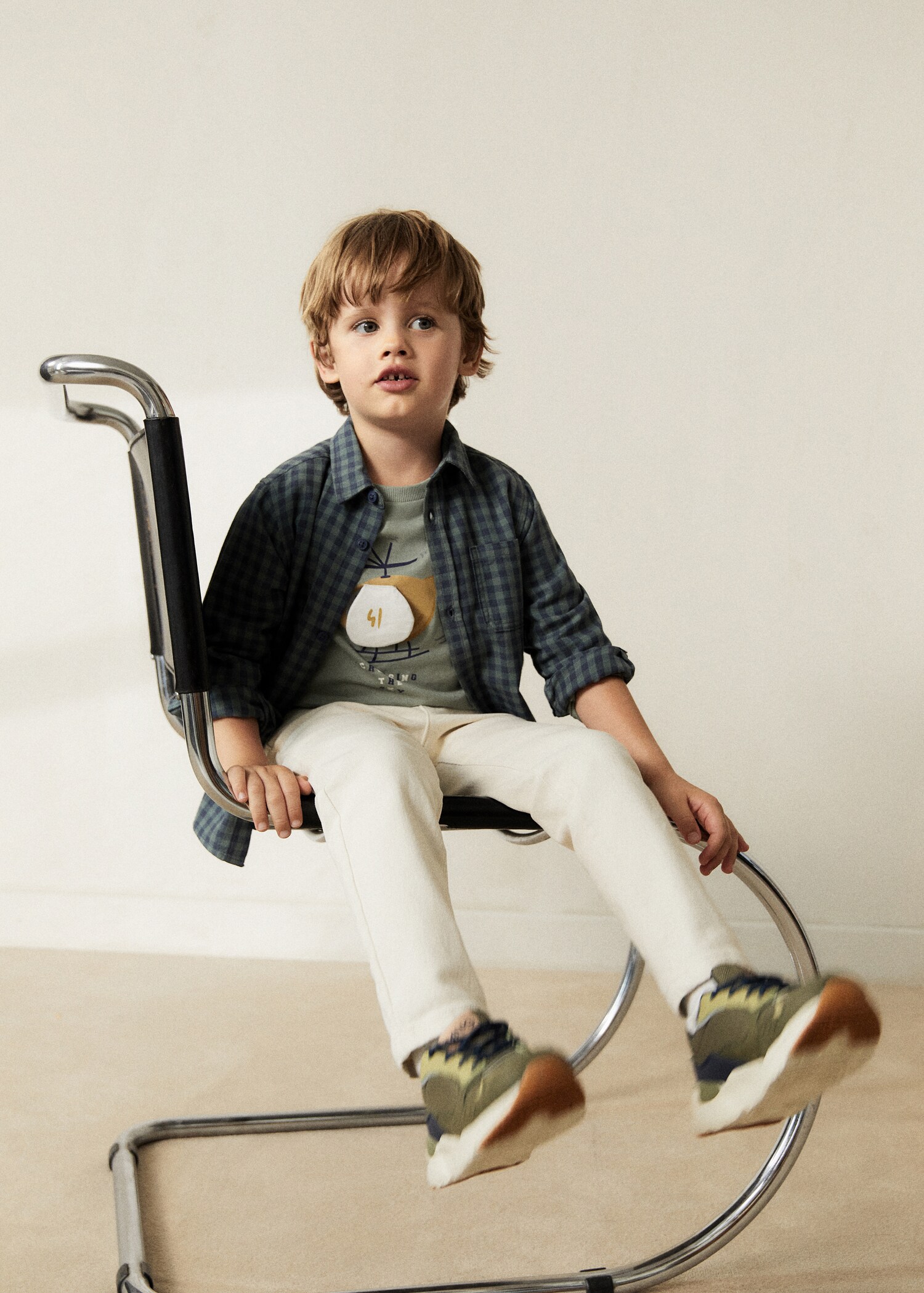 Check cotton shirt - Details of the article 5